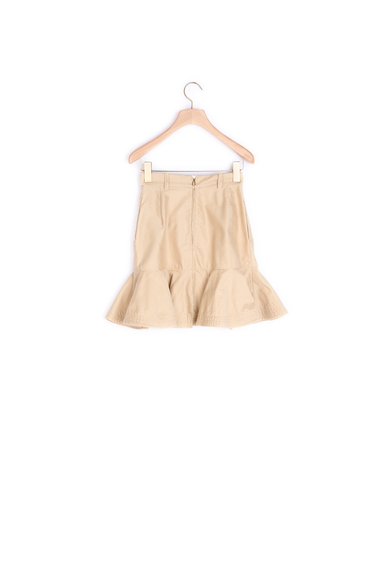 Jupe courte en gabardine de coton Sandro seconde main