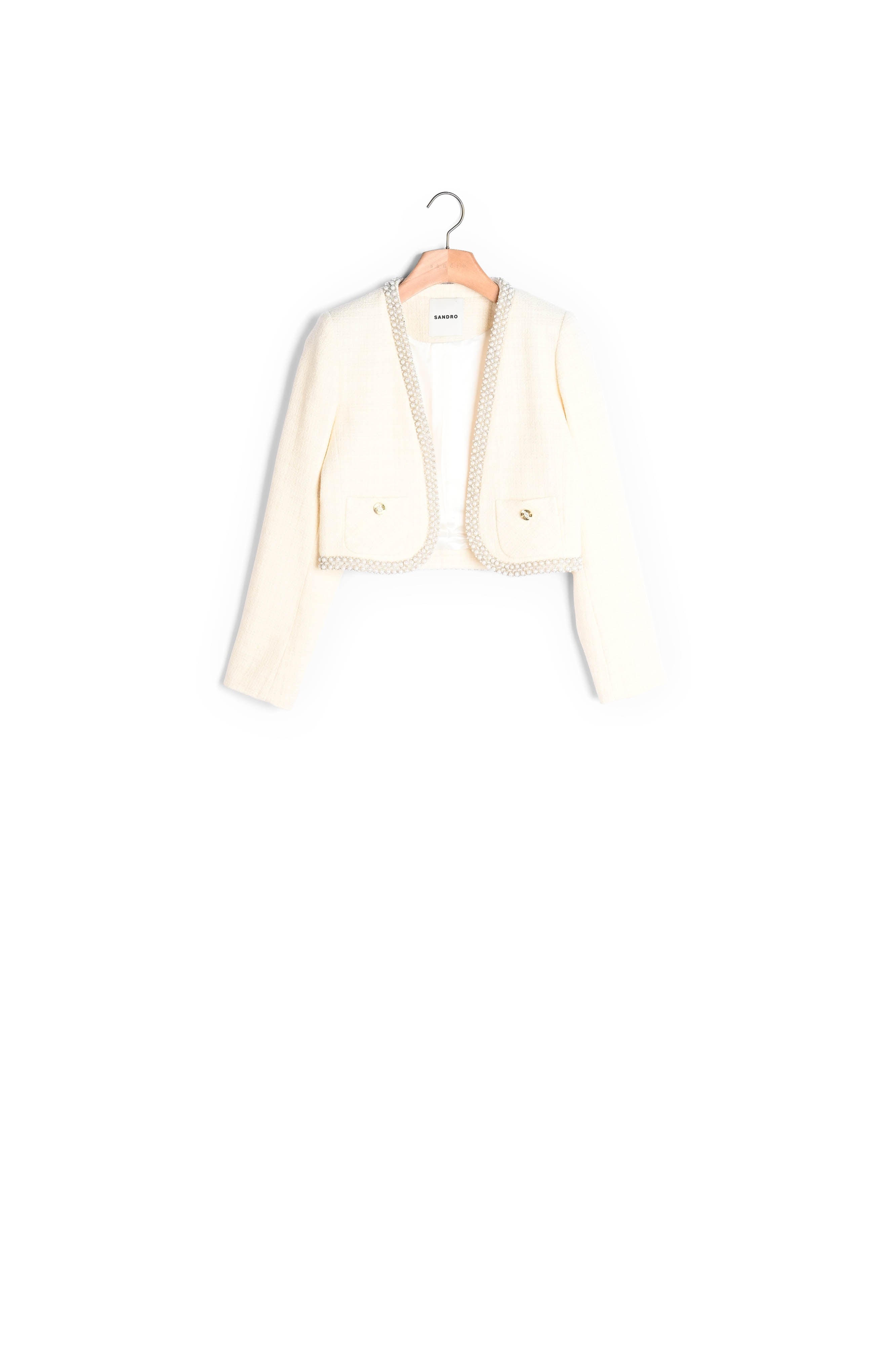 Veste courte en tweed Sandro seconde main