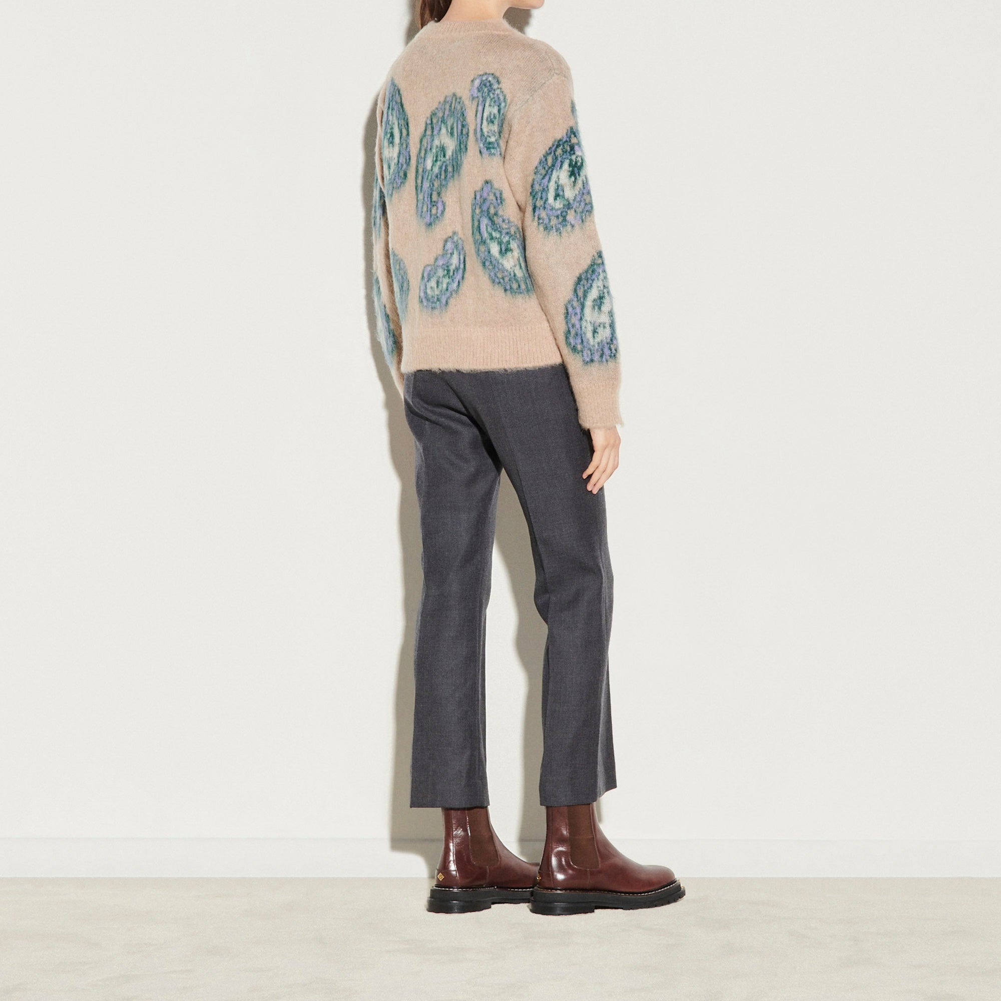 Pull en mohair à motif Sandro seconde main