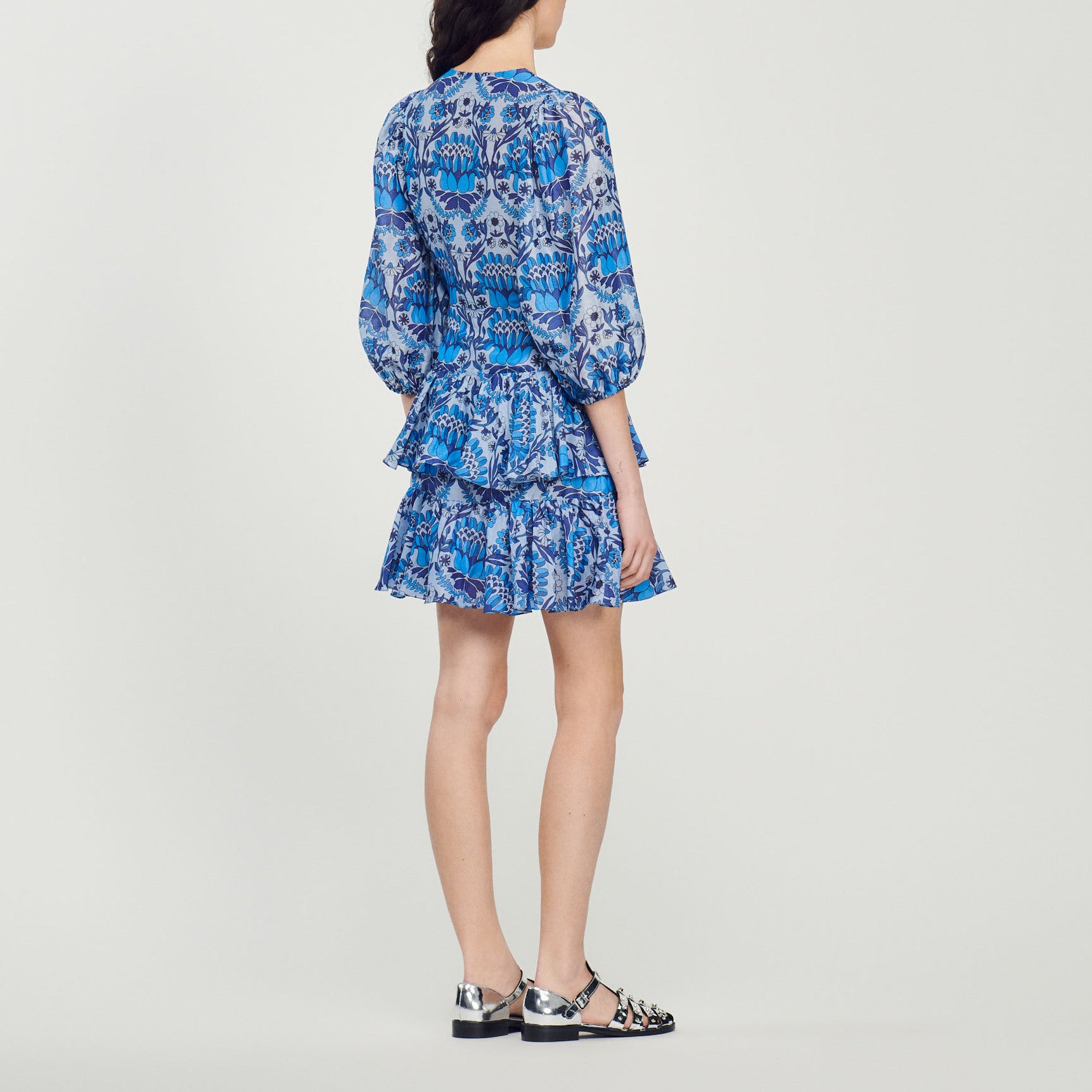 Robe courte imprimé foulard Sandro seconde main