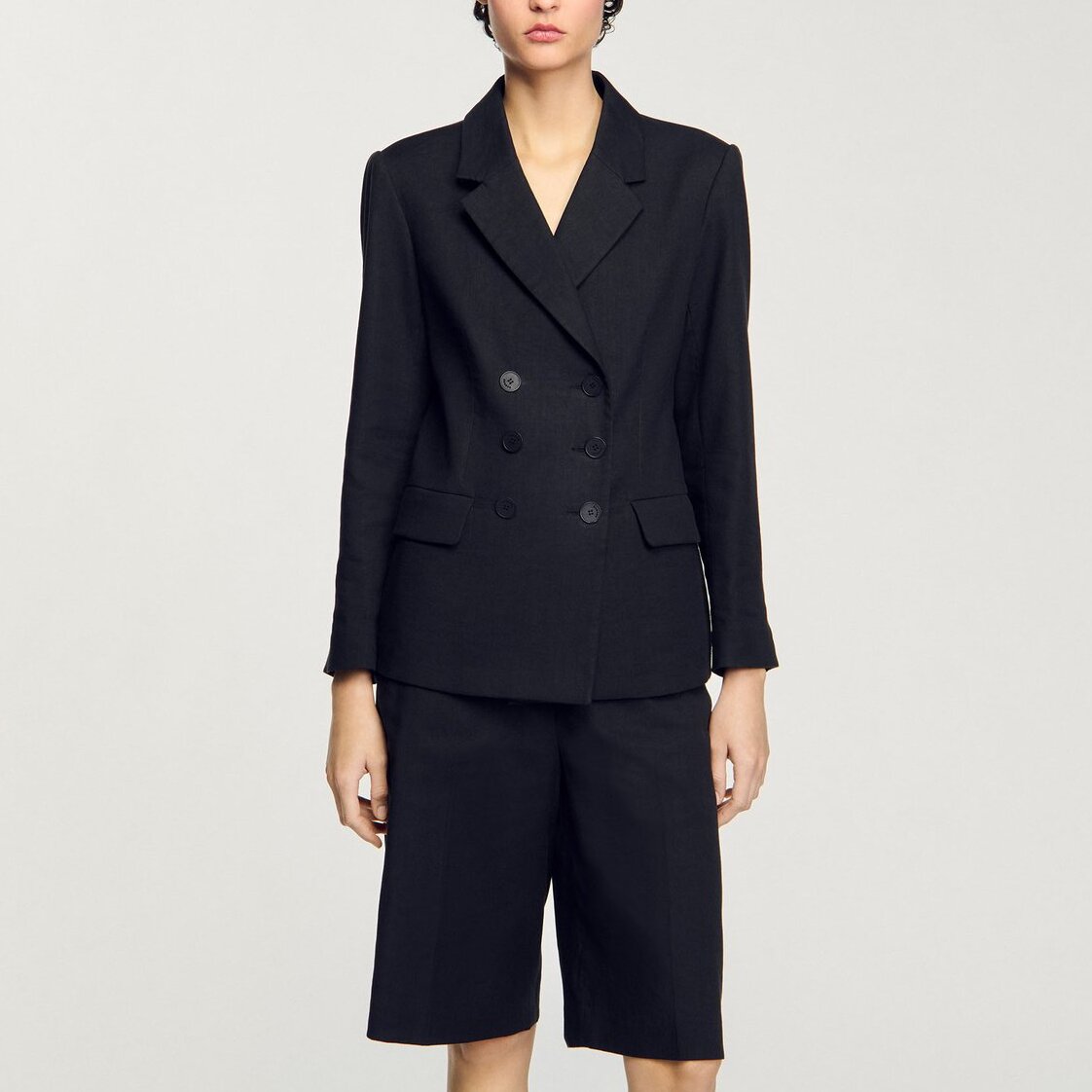 Veste de costume à boutonnage croisé Sandro seconde main