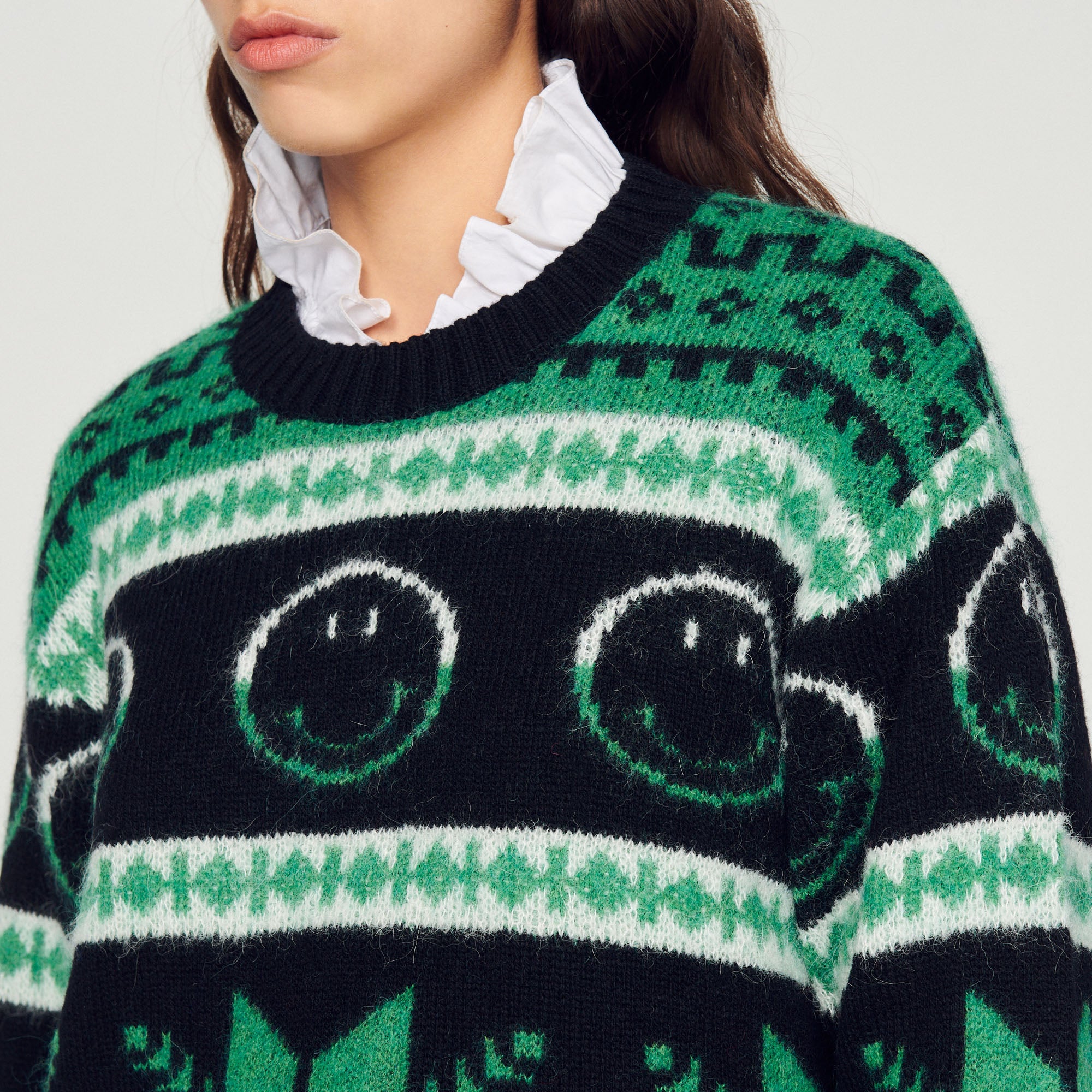 Pull Smiley Sandro seconde main