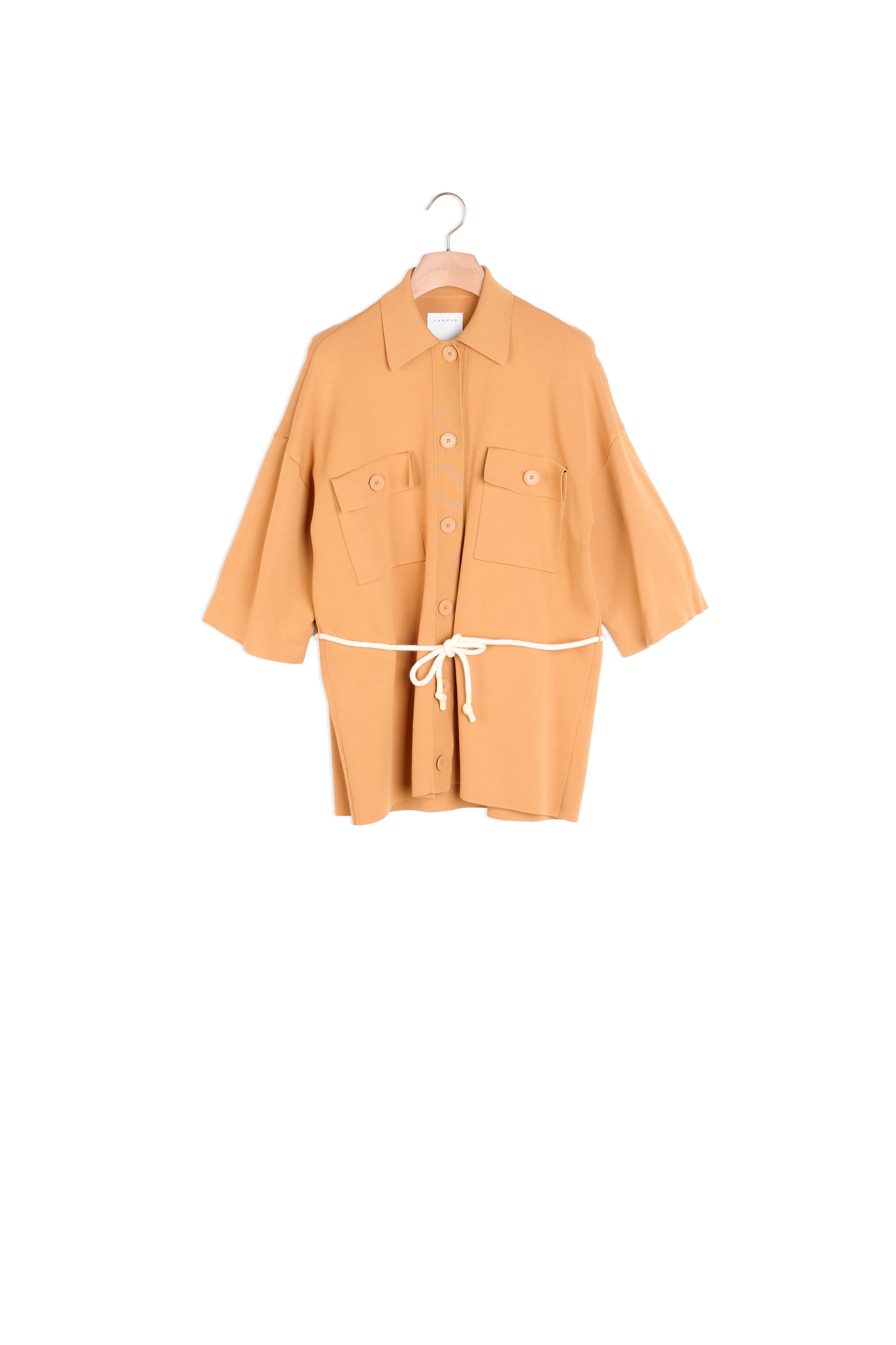 Cardi-coat oversize esprit surChemise Sandro seconde main