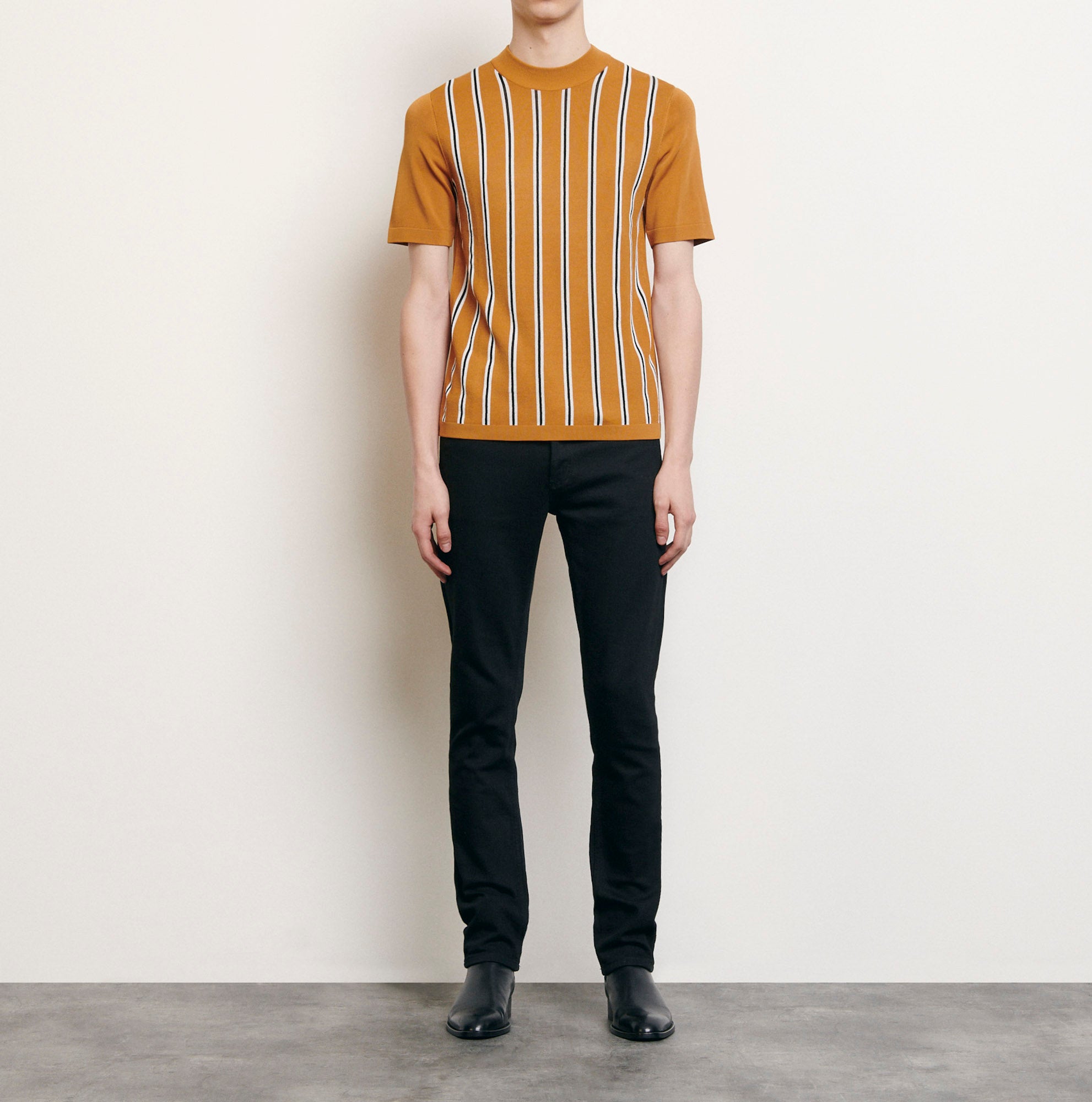 T-shirt rayé en Maille Sandro seconde main