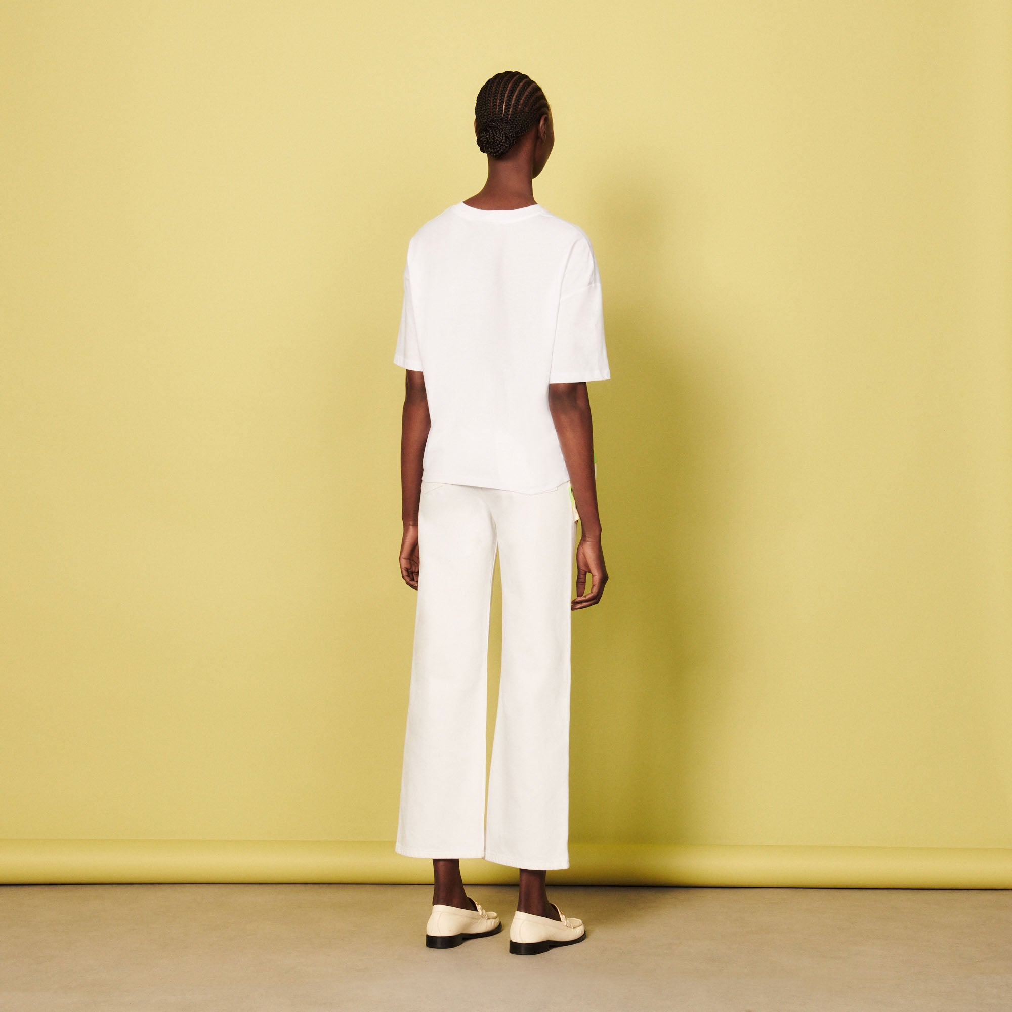 Tee-shirt foulard en coton biologique Sandro seconde main