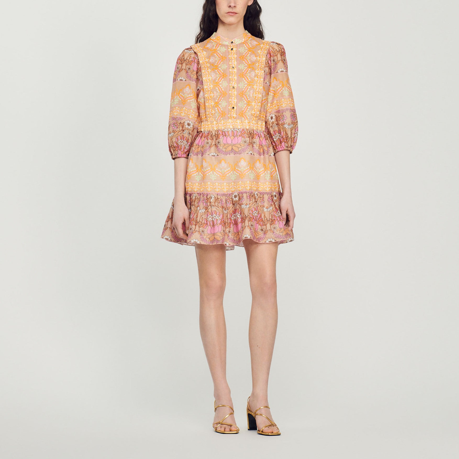 Robe courte imprimé mix foulard Sandro seconde main