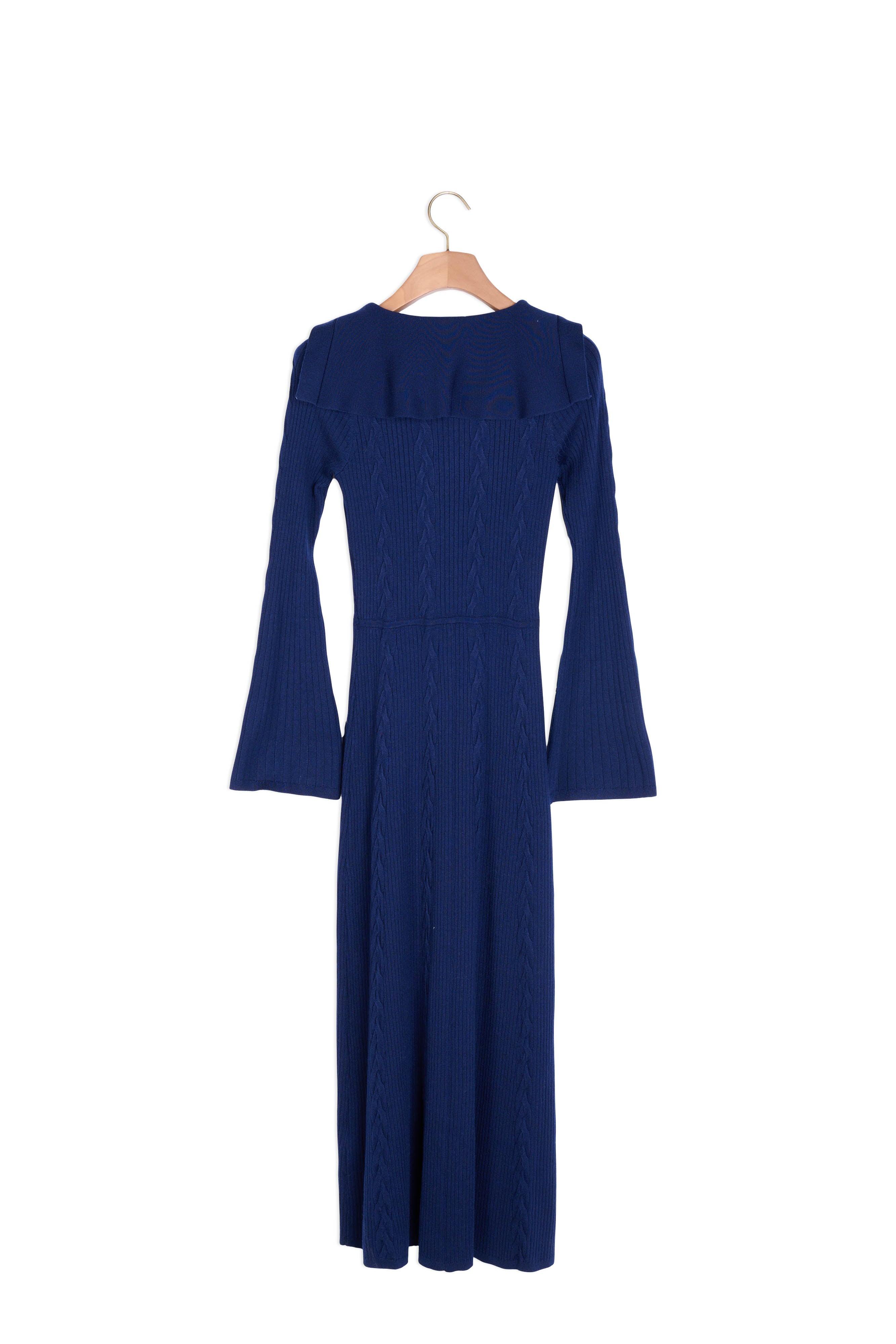 Robe longue à col vareuse Sandro seconde main