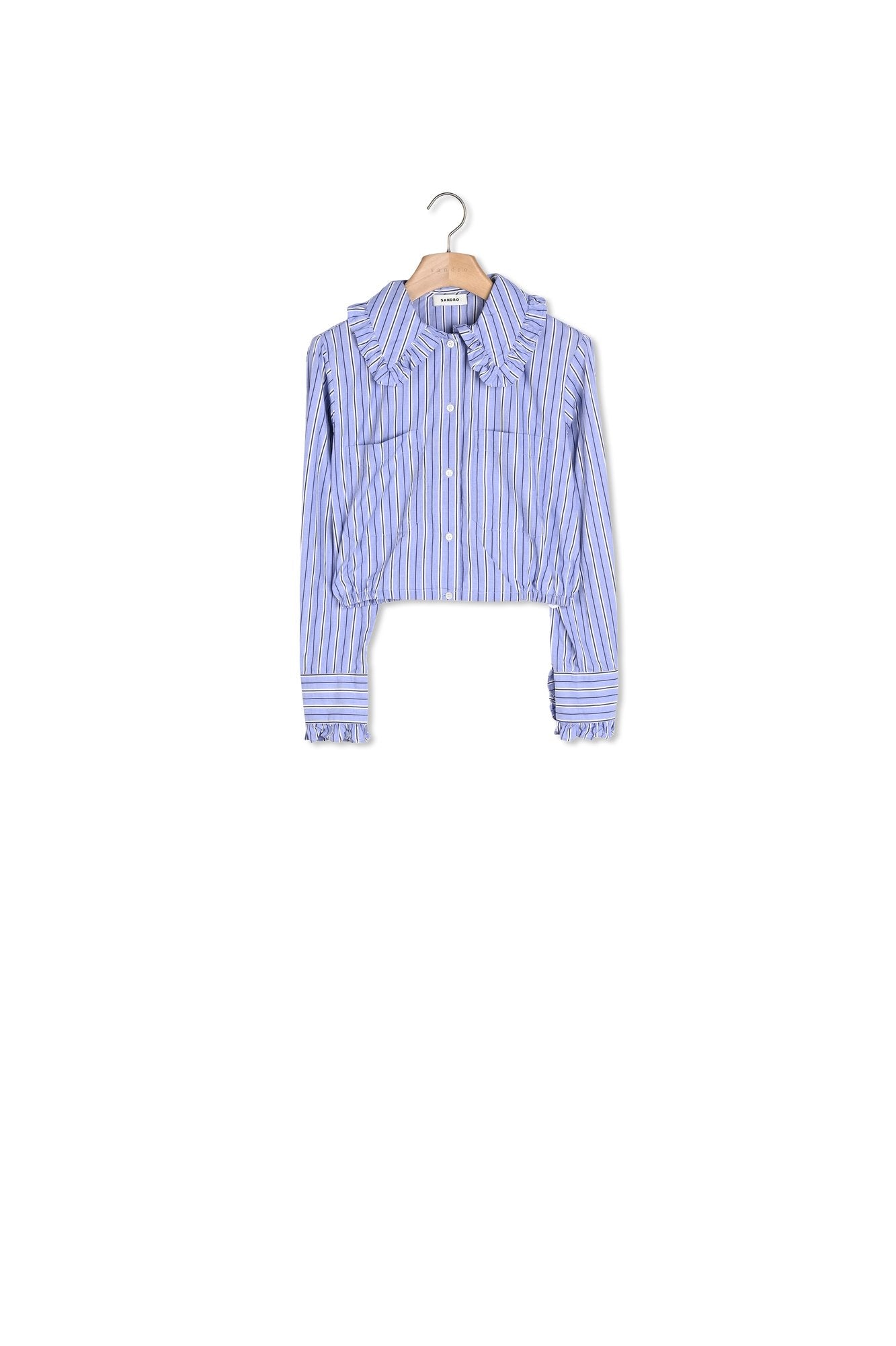 Chemise courte à grand col Sandro seconde main