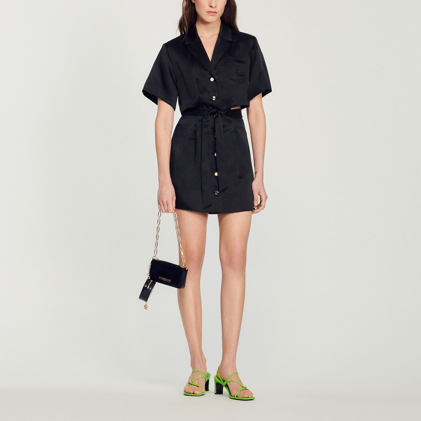 Robe courte ajourée Sandro seconde main