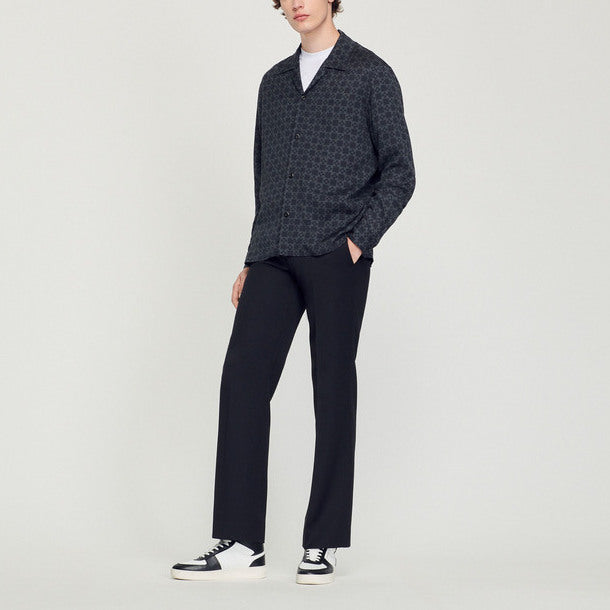 Chemise fluide à col requin Sandro seconde main