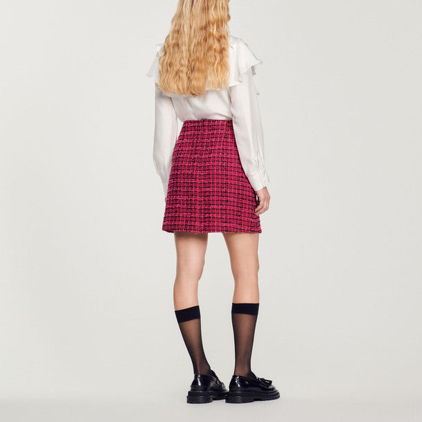 Jupe courte en tweed Sandro seconde main