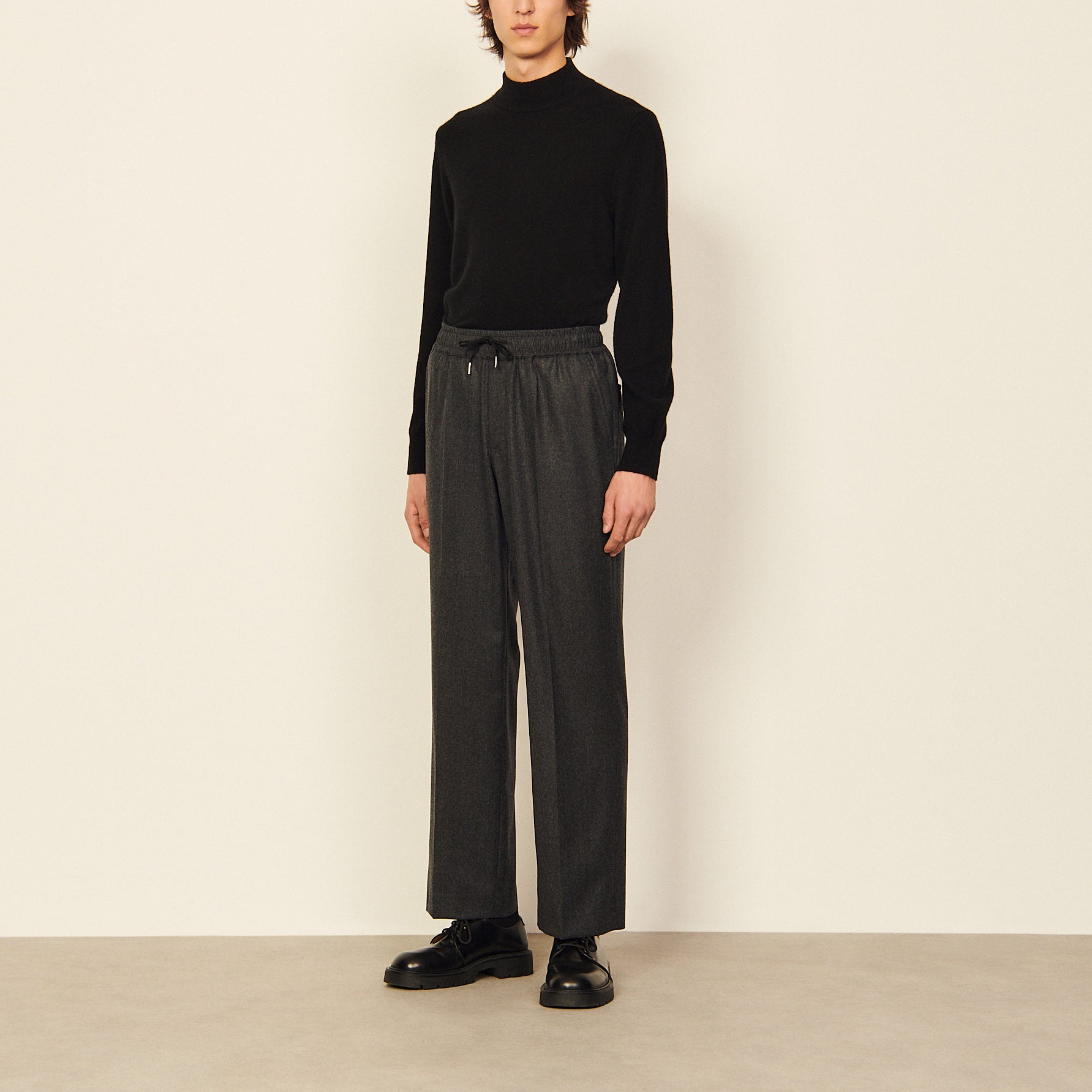 Pantalon Anthracite Chiné Sandro seconde main