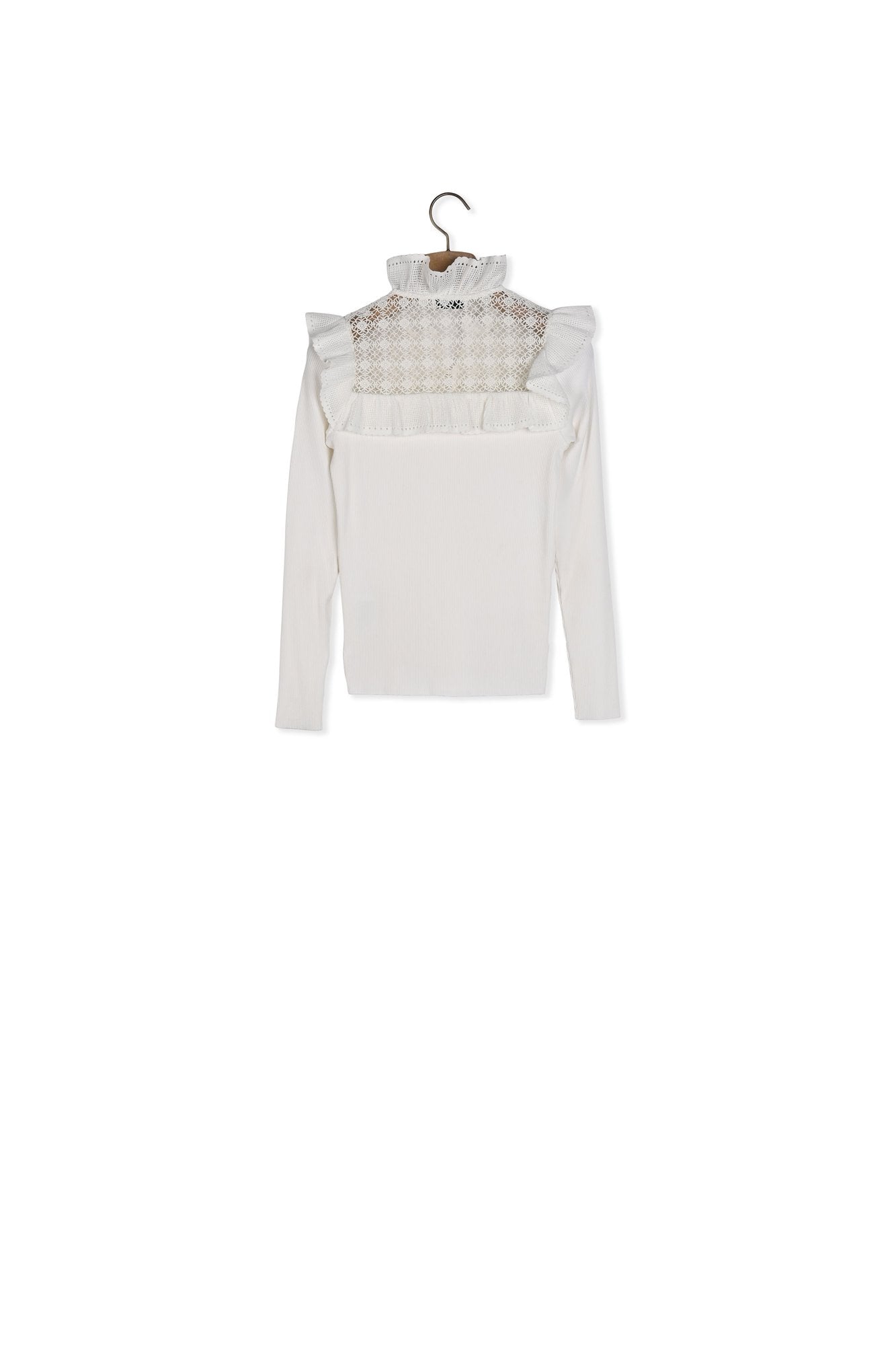 T-shirt à manches longues mix matières Sandro seconde main