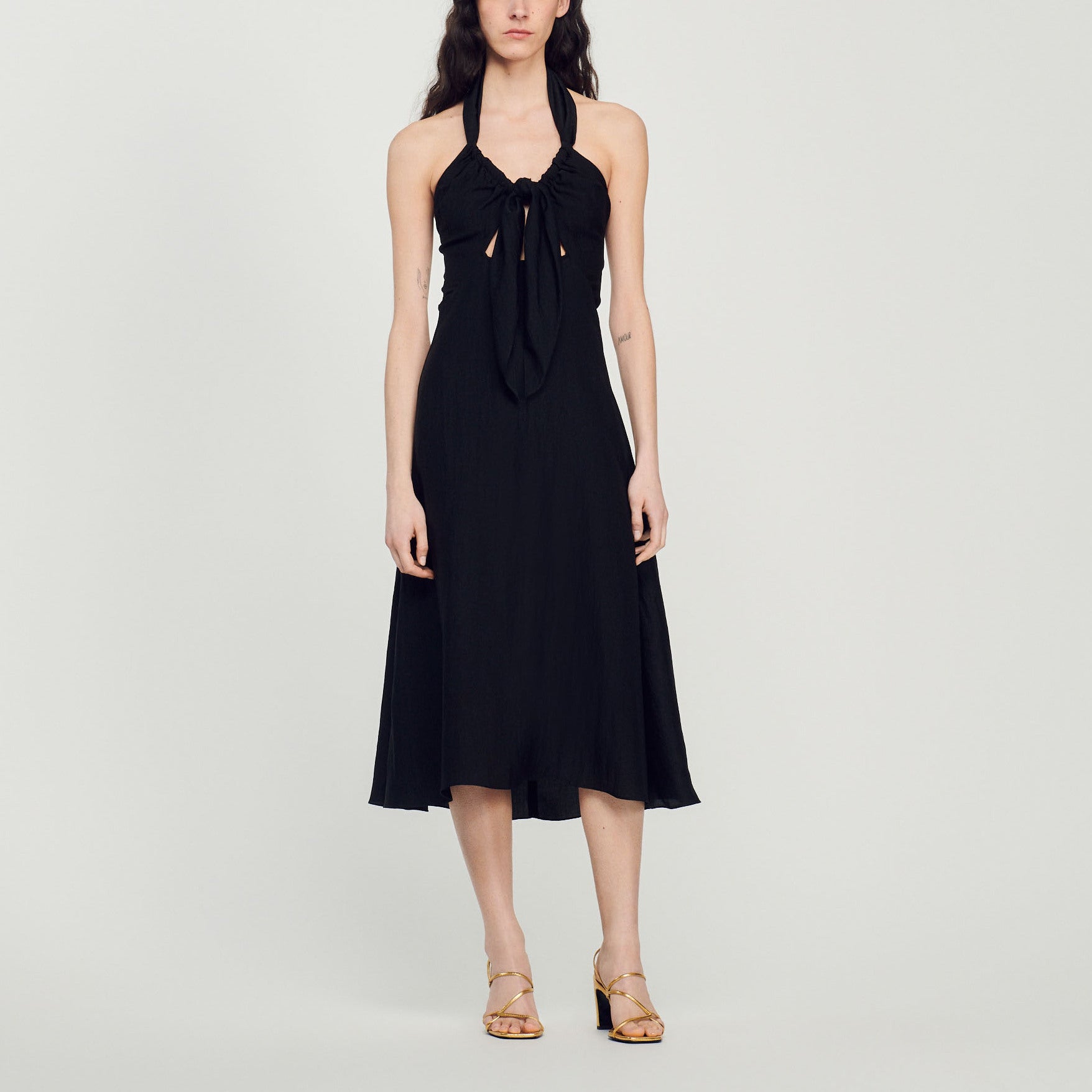 Robe nouée dos nu Sandro seconde main