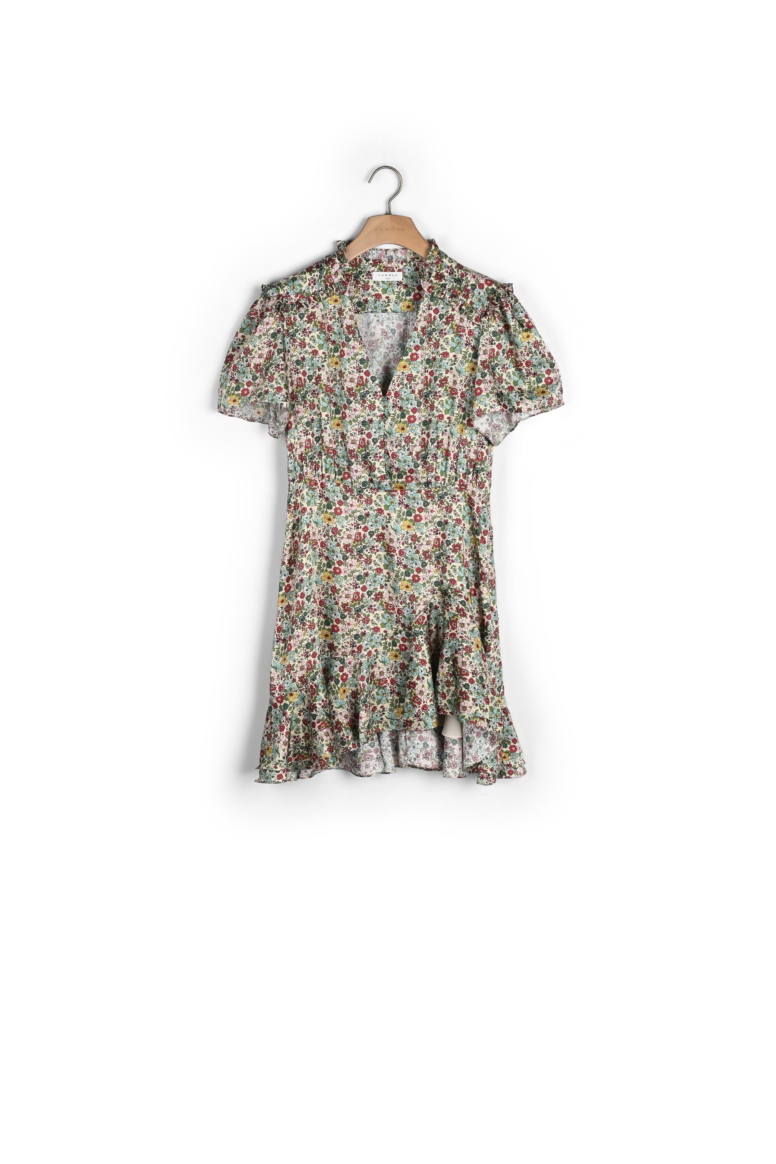 Robe courte imprimée Sandro seconde main