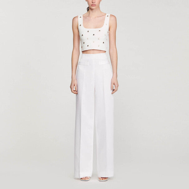 Pantalon large Sandro seconde main