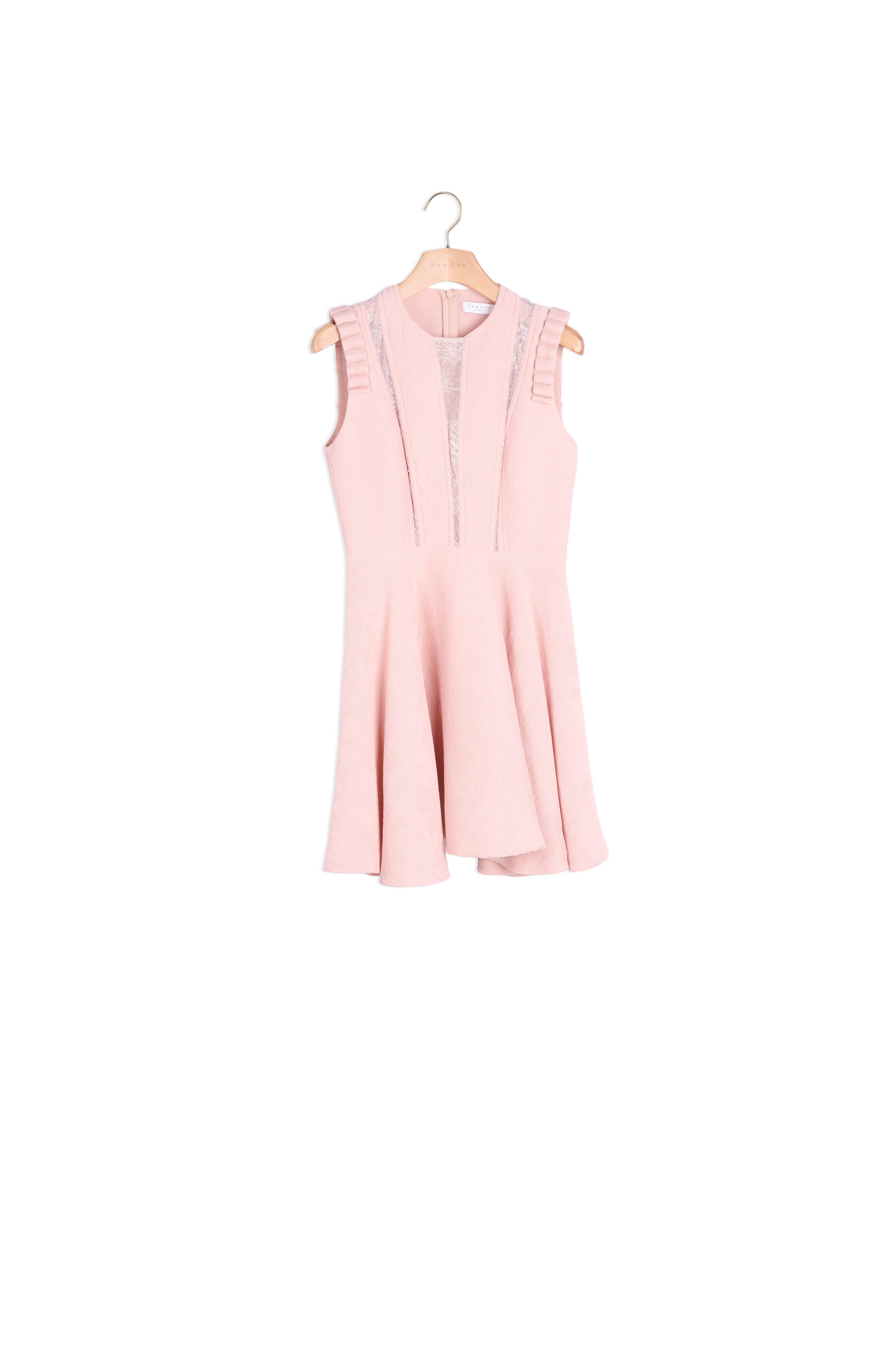 Robe avec galons transparents et volants Sandro seconde main