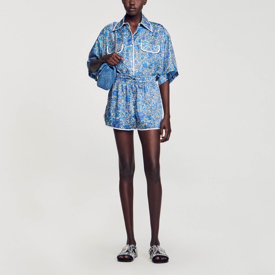 Short à imprimé fleuri Sandro seconde main