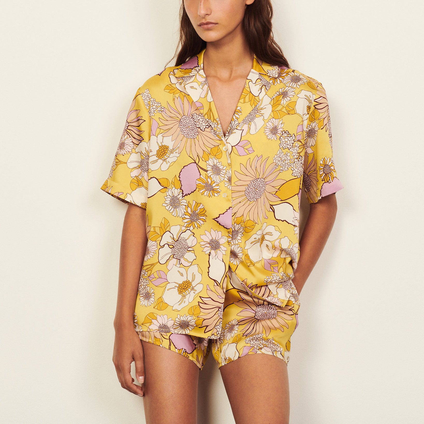 Chemise pyjama imprimée Sandro seconde main