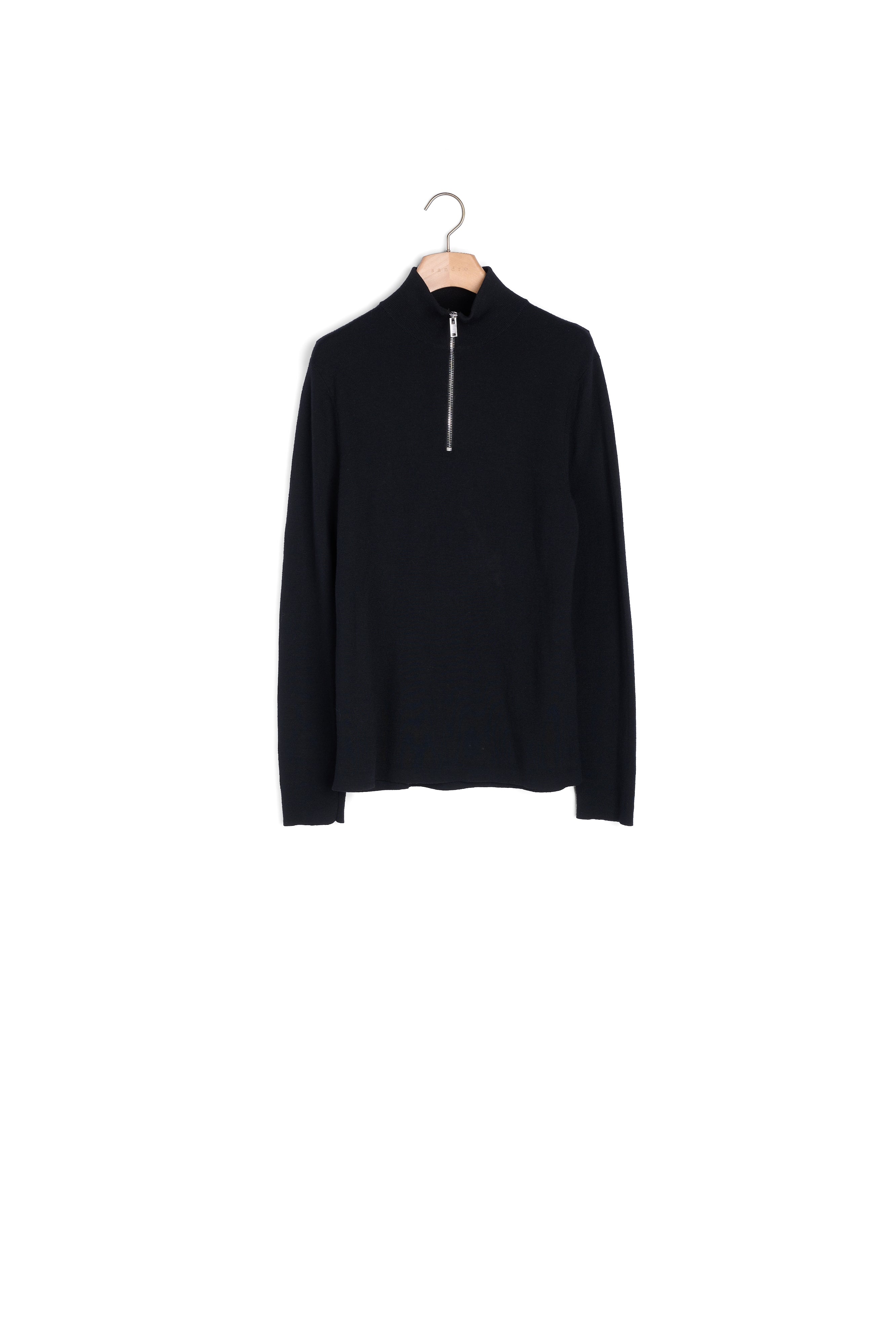 Pull en laine à col zippé Sandro seconde main