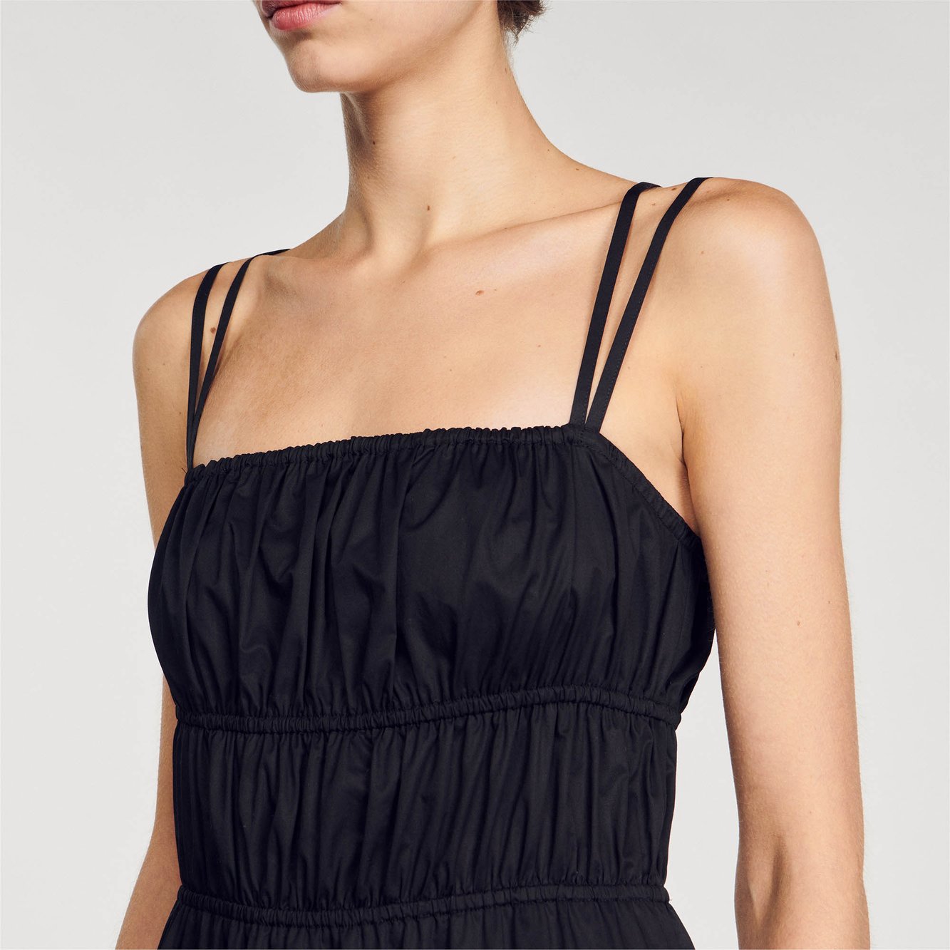 Robe midi froncée Sandro seconde main