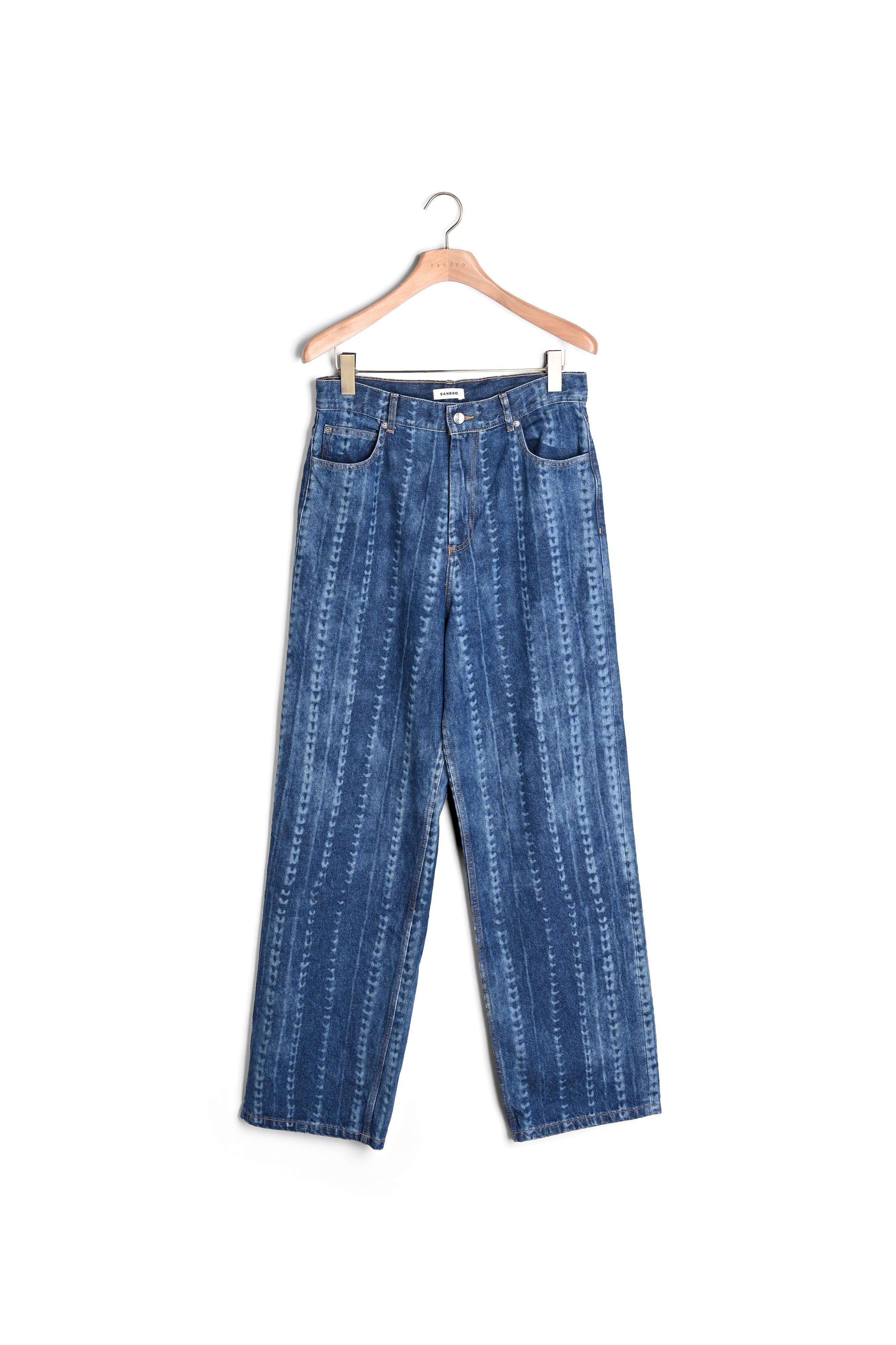 Jean à motifs délavés Sandro seconde main