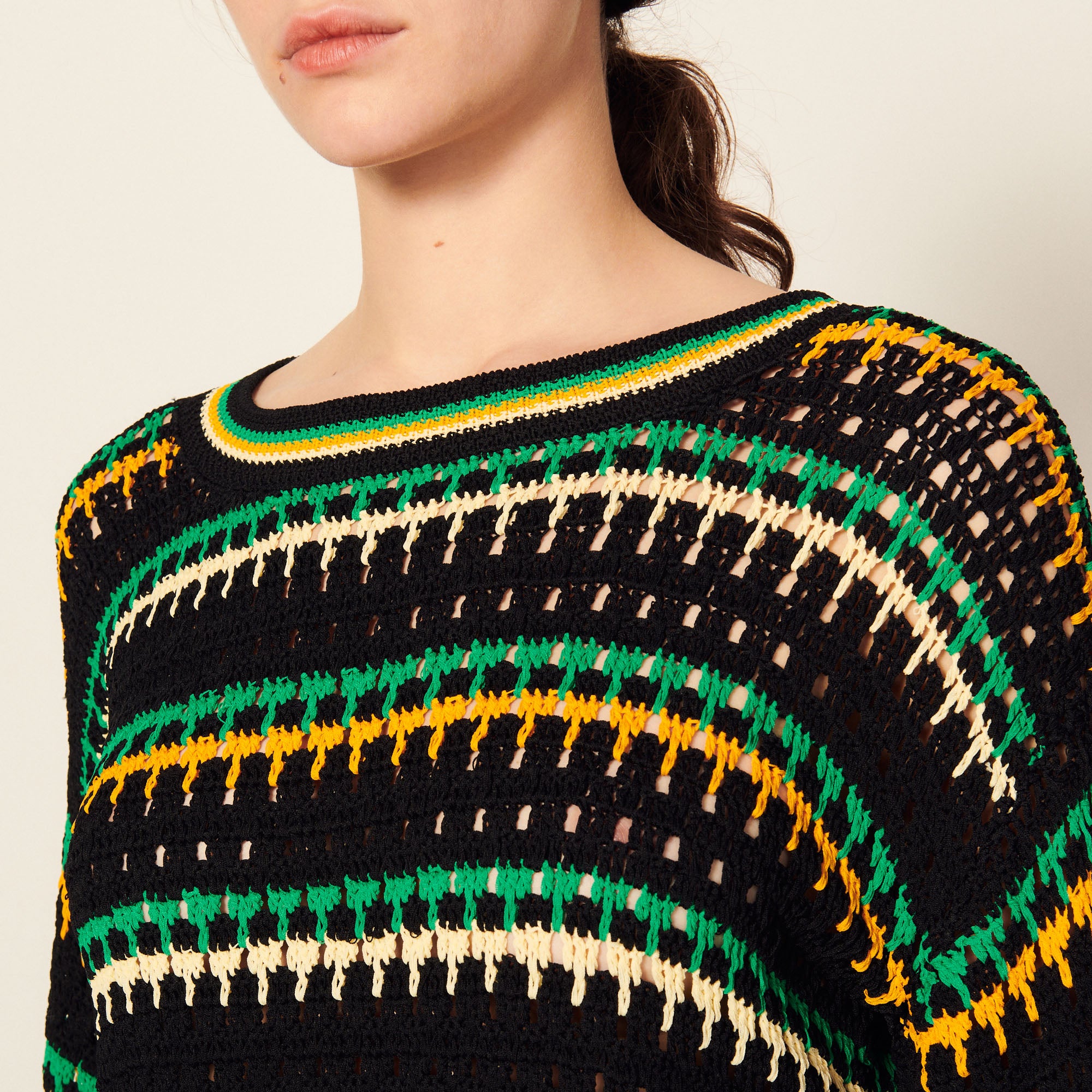 Pull en Maille tricotée Sandro seconde main