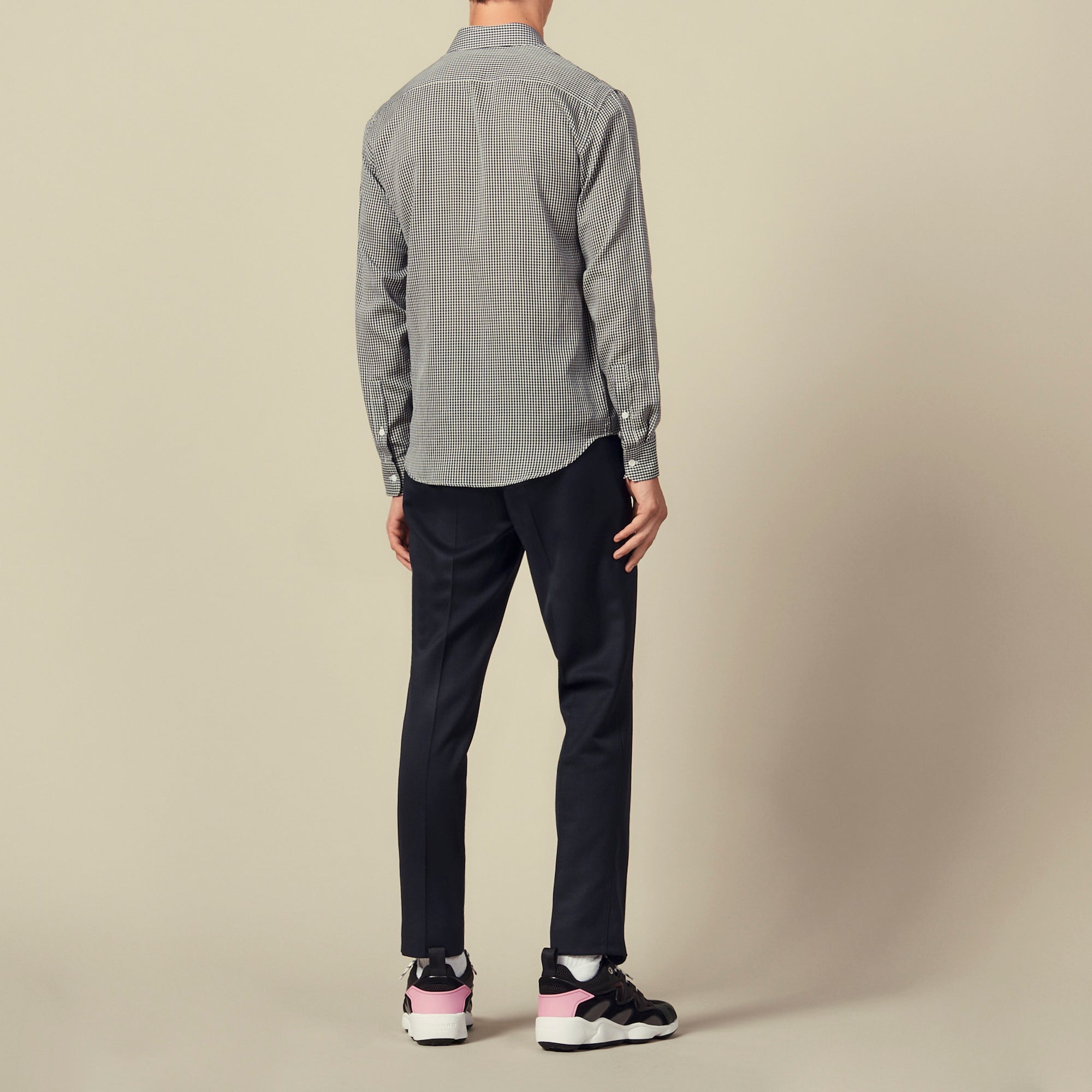 Chemise repassage facile à carreaux Sandro seconde main