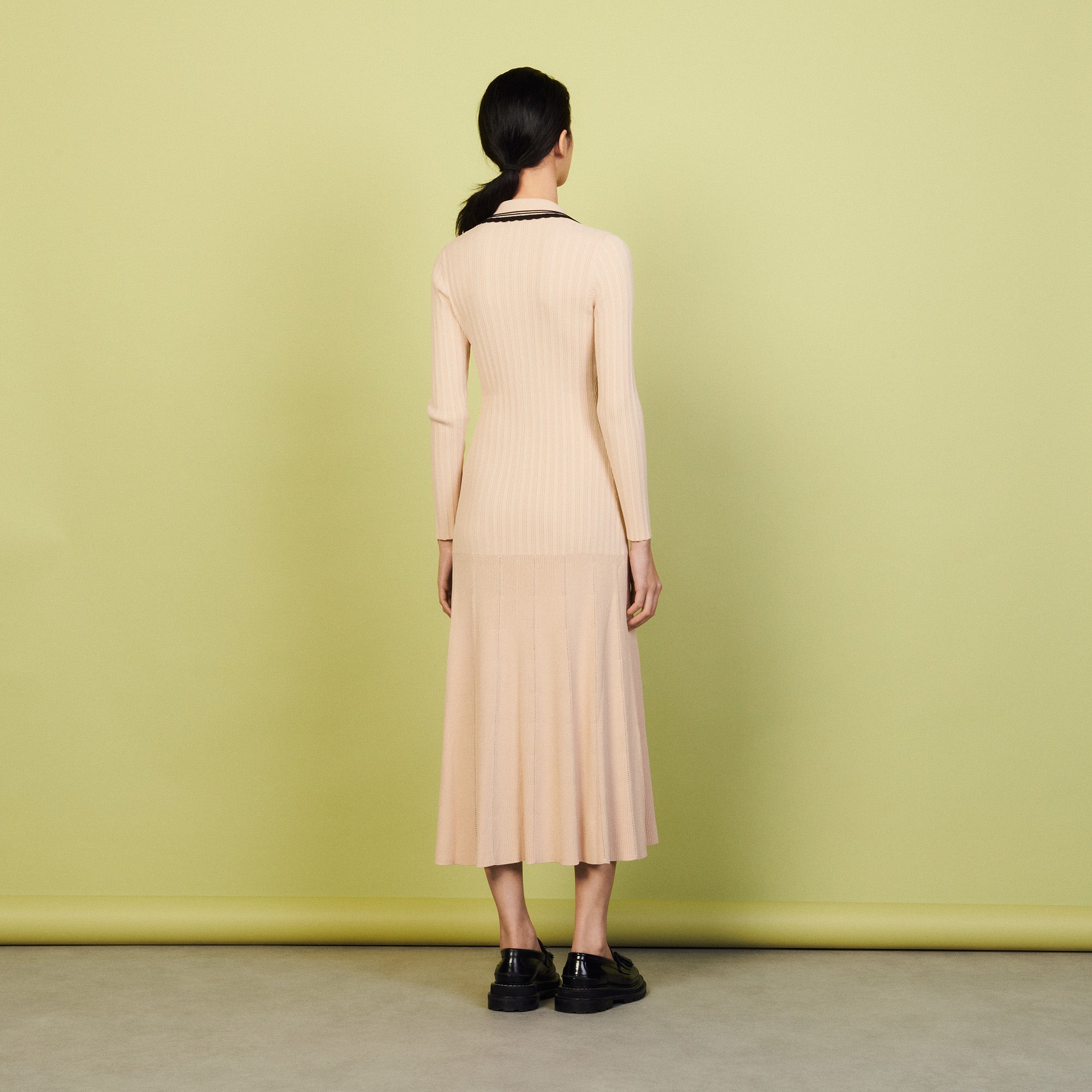 Robe longue gilet en Maille Sandro seconde main