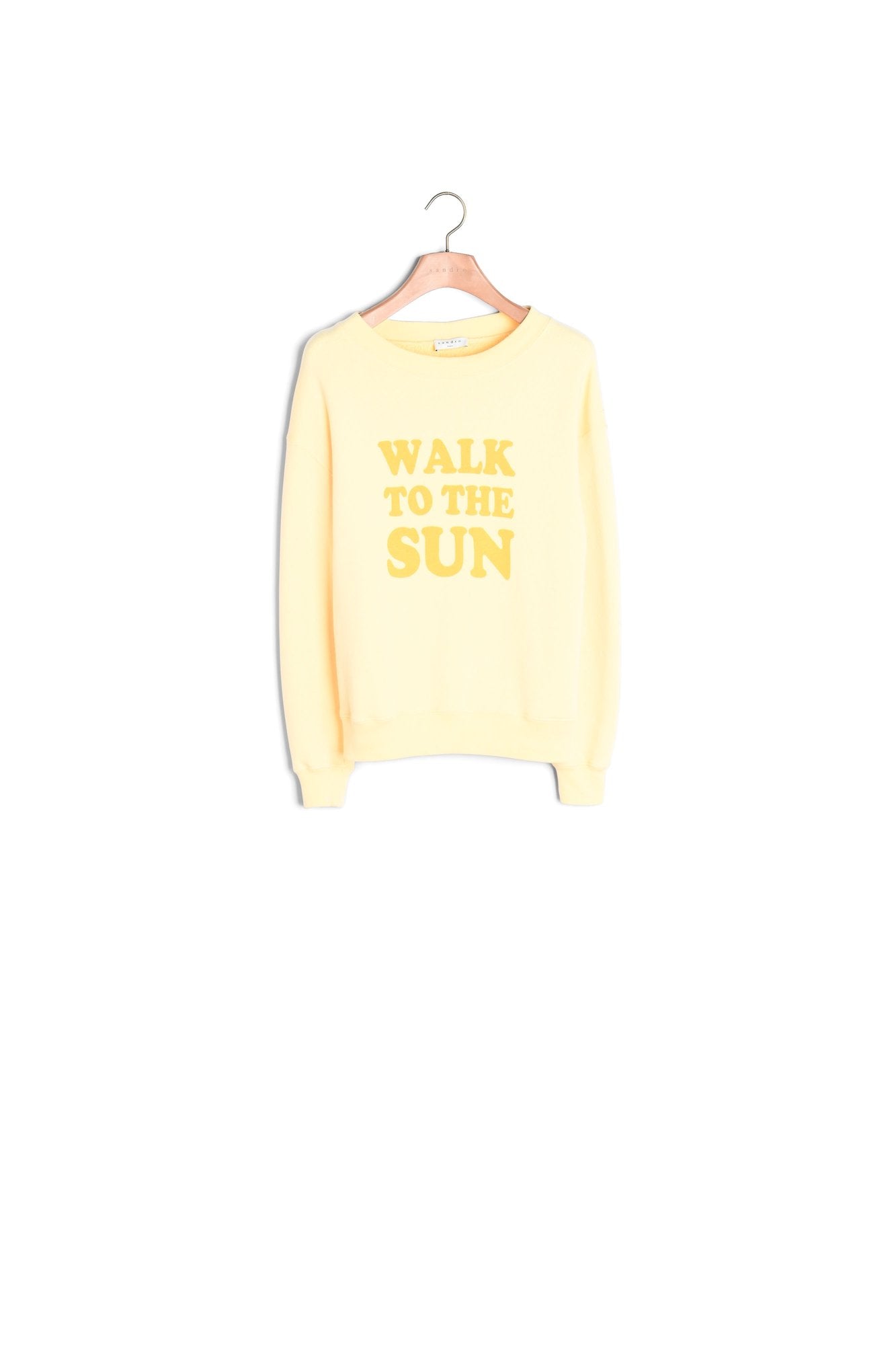 Sweatshirt en coton à message Sandro seconde main