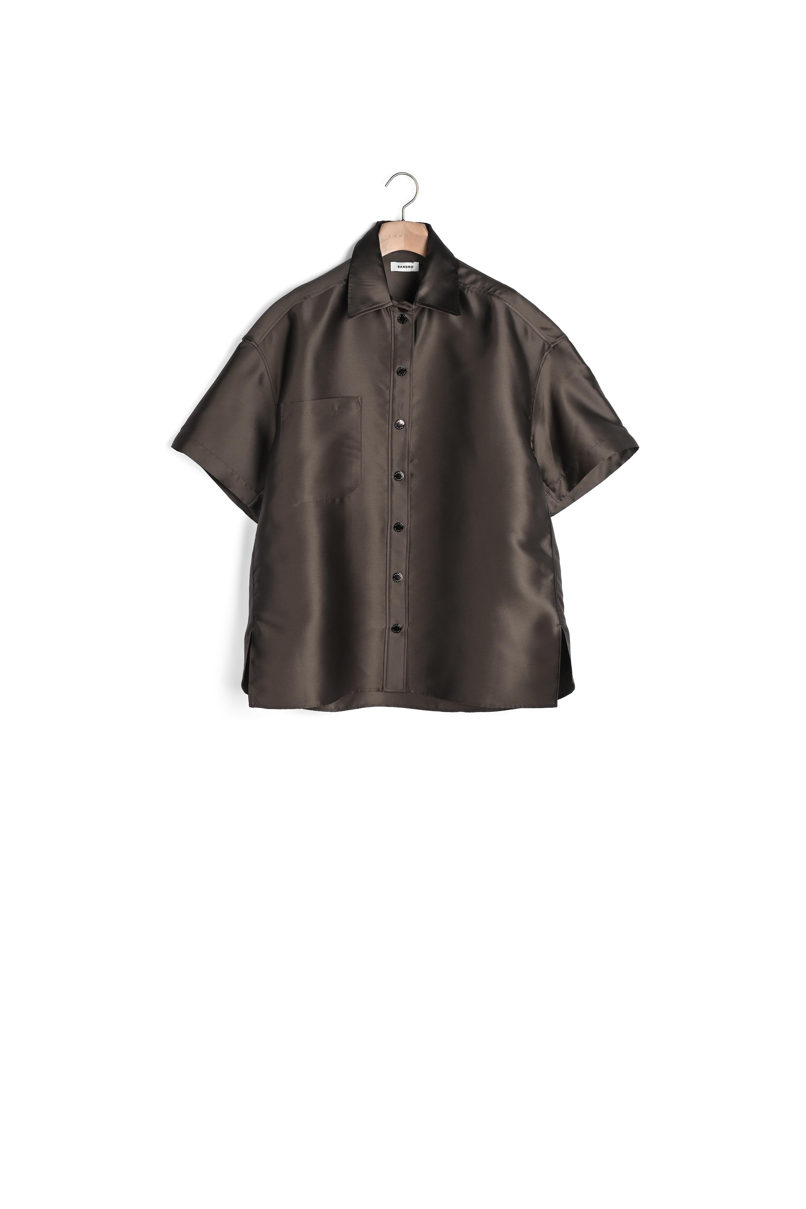 Chemise oversize satinée Sandro seconde main