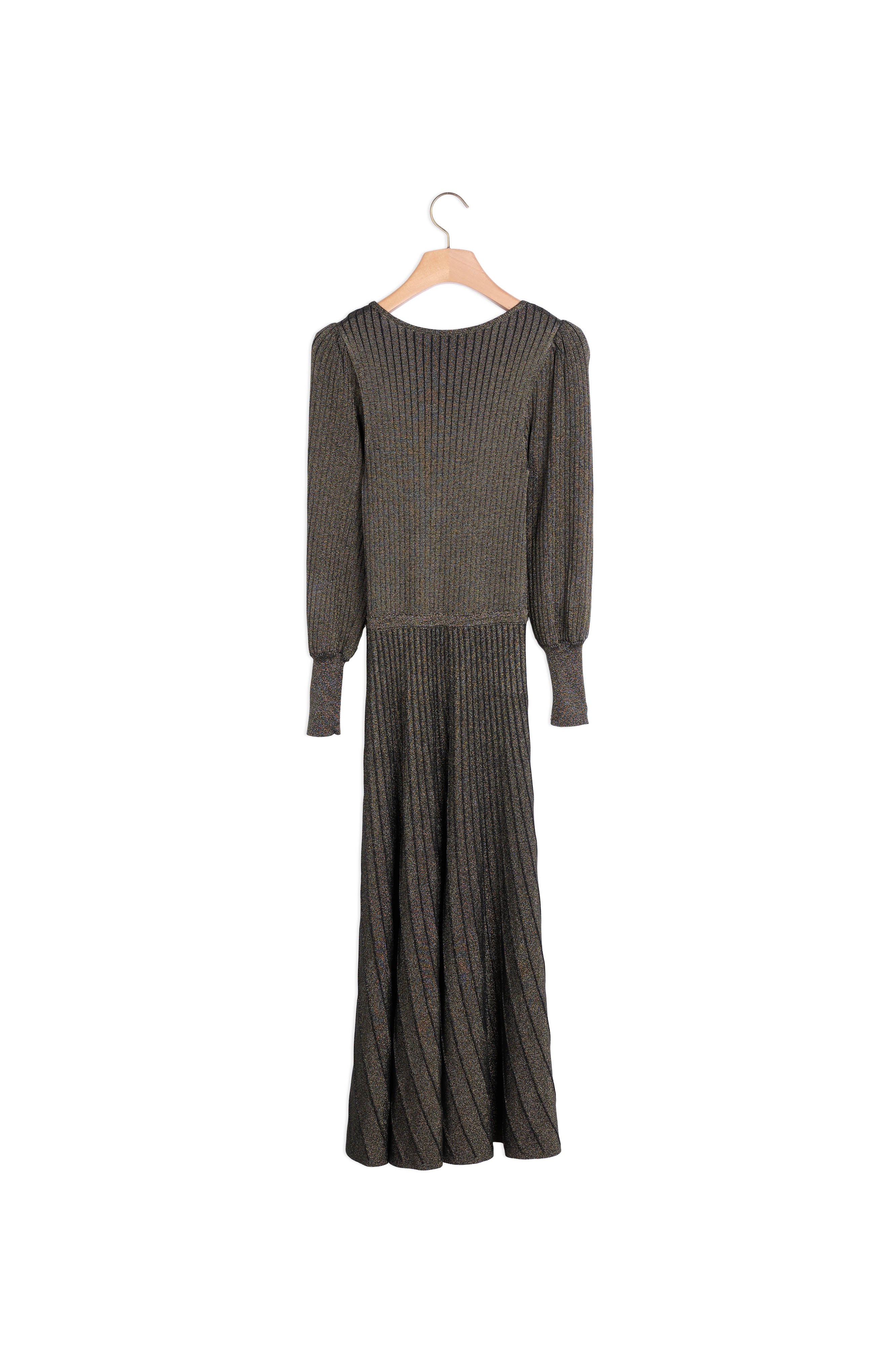 Robe longue en Maille lurex boutonnée Sandro seconde main