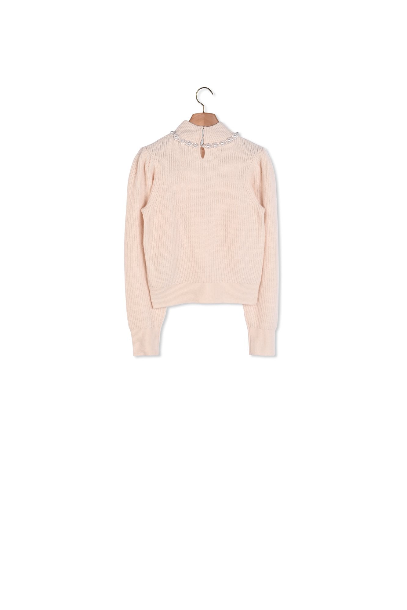 Pull à côtes en laine et cachemire Sandro seconde main