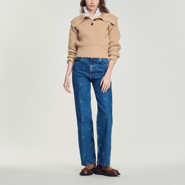 Pull court en Maille Sandro seconde main