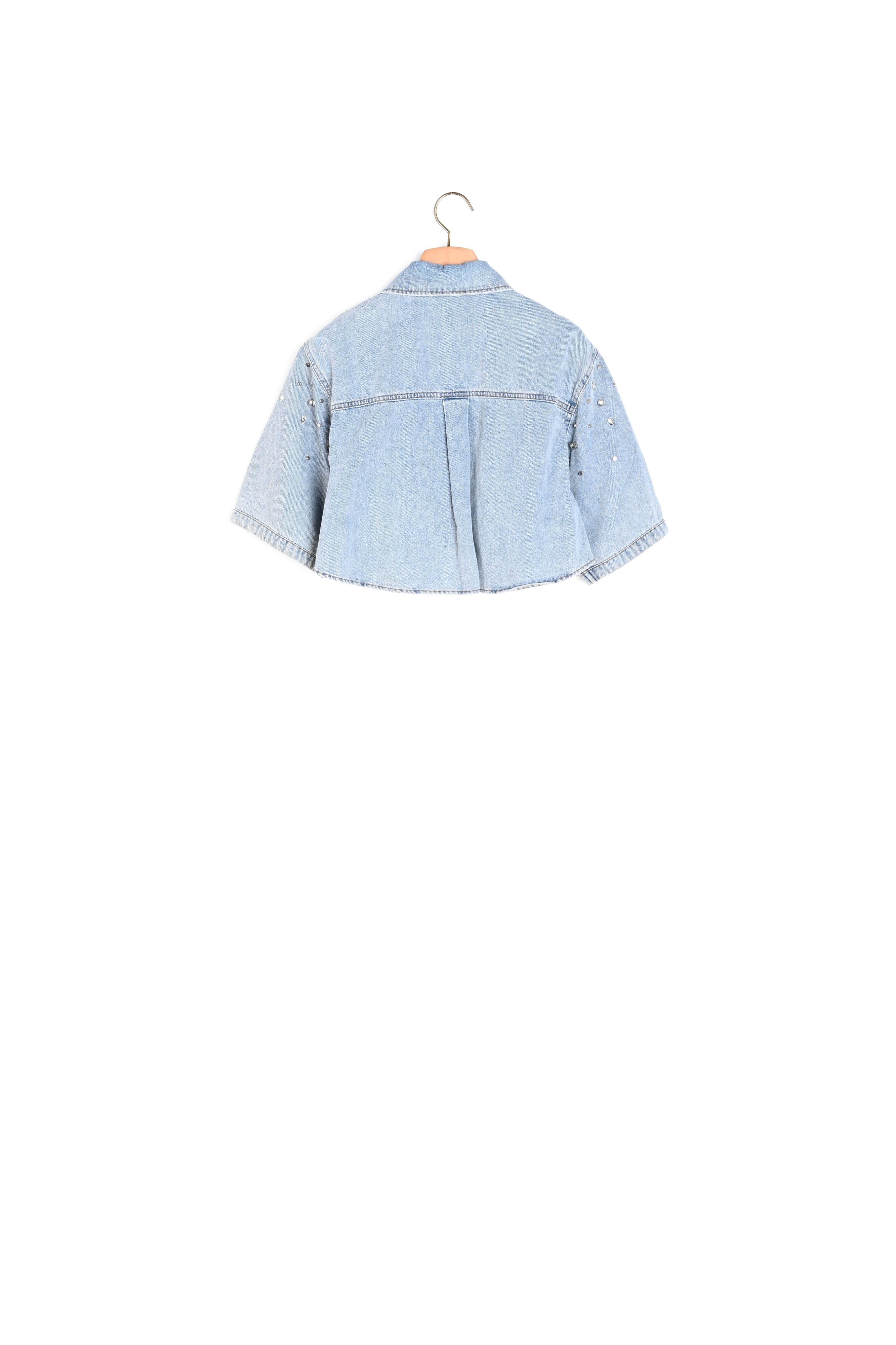 Chemise courte strassée Sandro seconde main