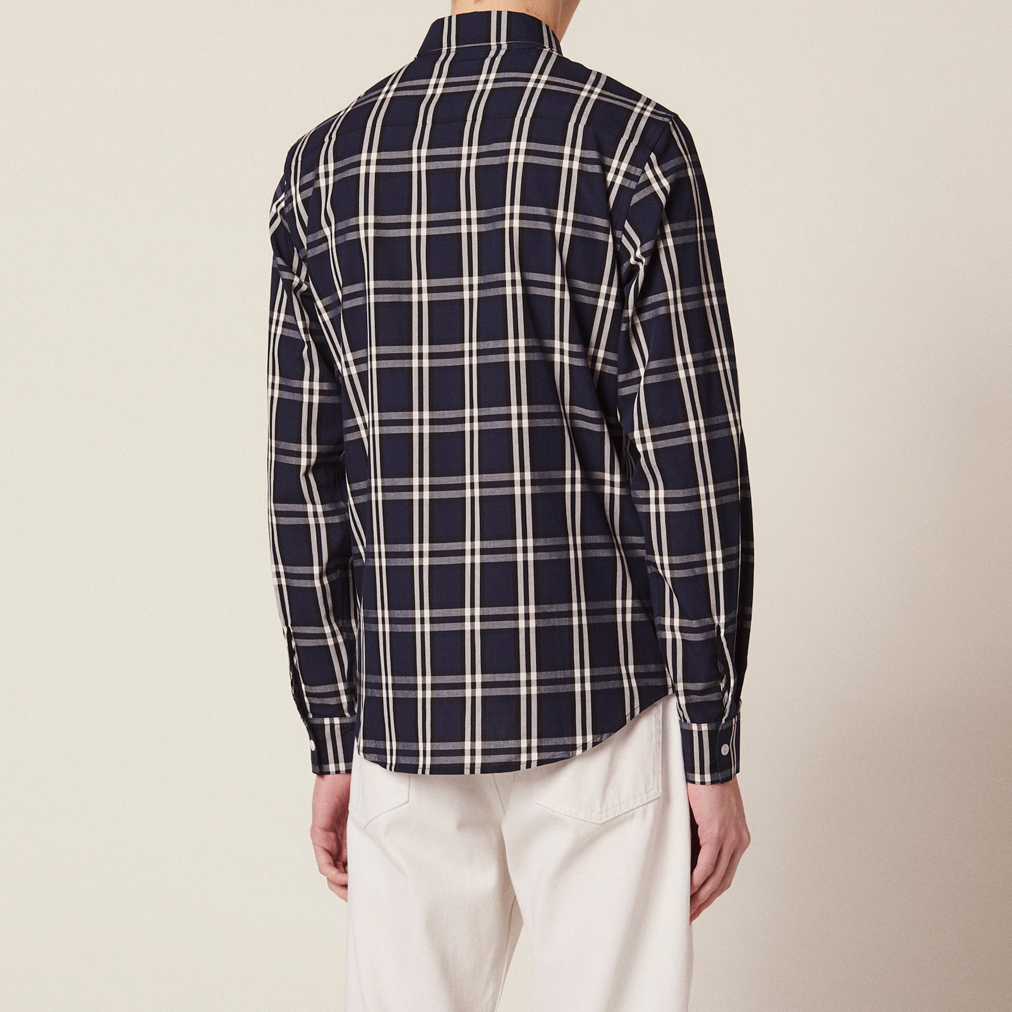 Chemise à manches longues en tartan Sandro seconde main