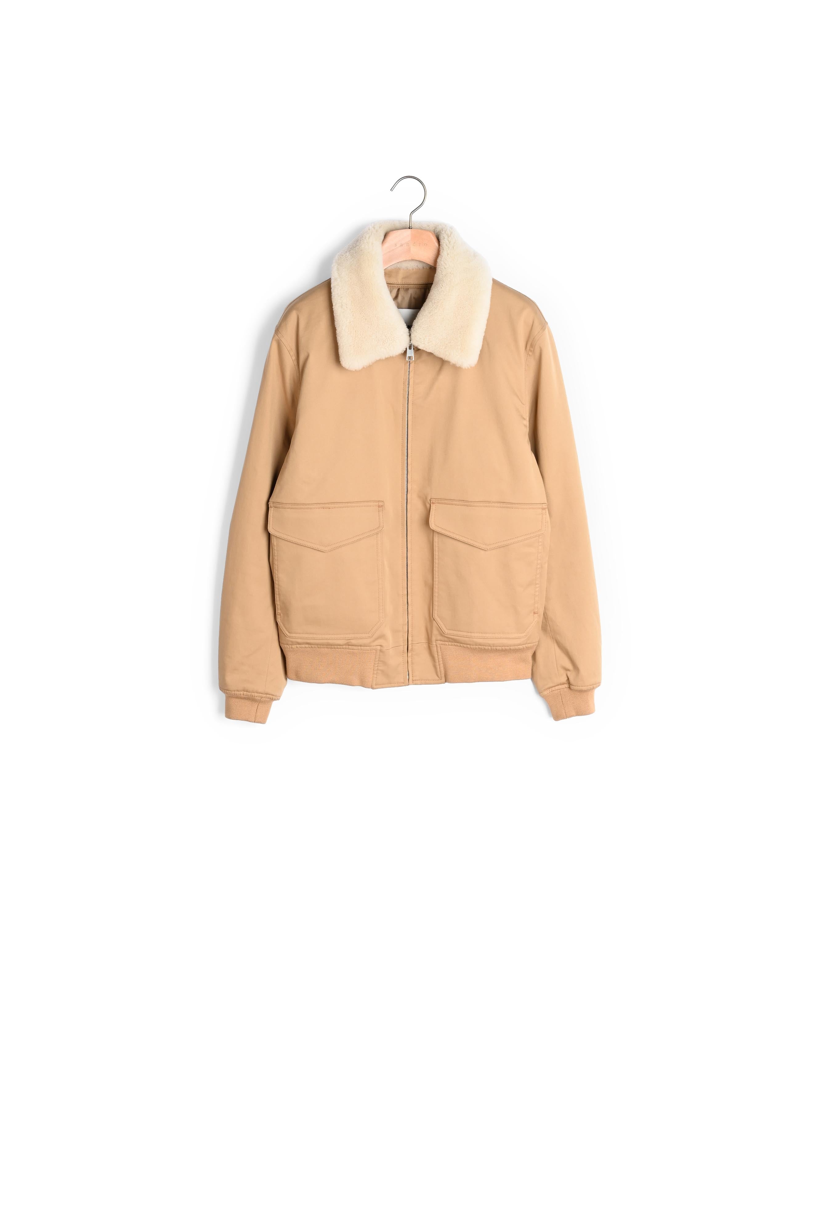 Blouson col mouton amovible Sandro seconde main