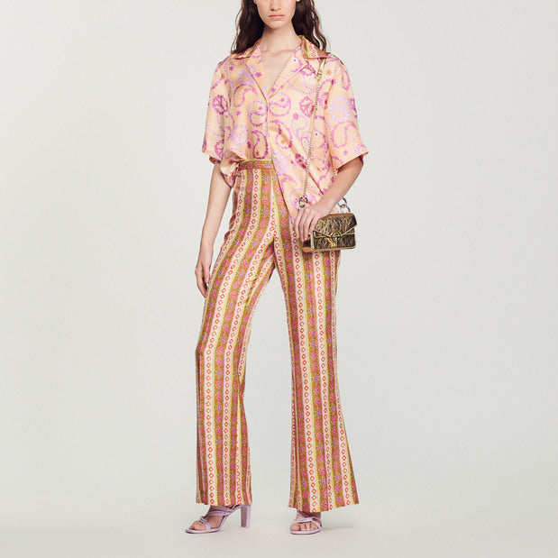 Chemise fluide imprimé Peace&Love Sandro seconde main