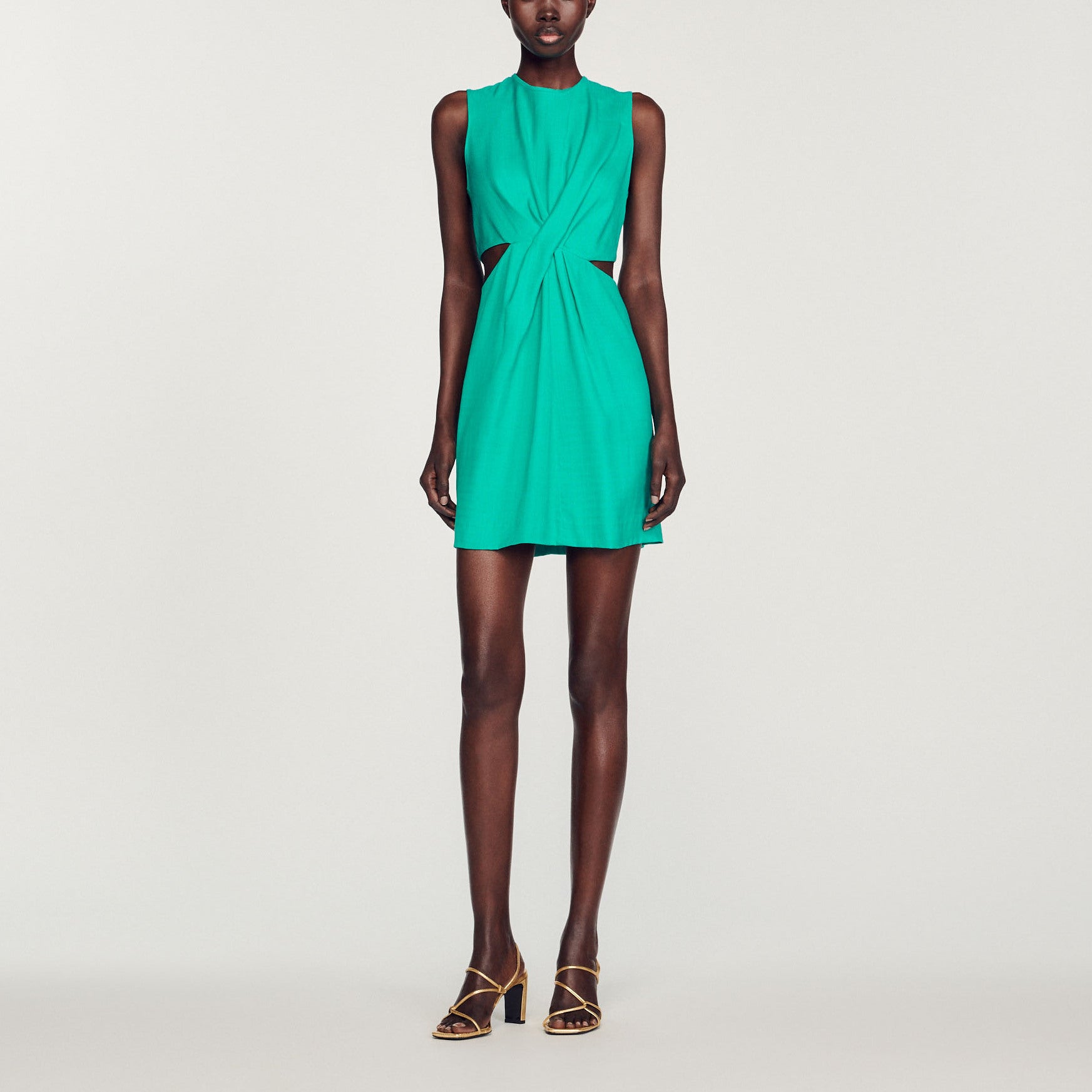 Robe courte drapée à découpes Sandro seconde main