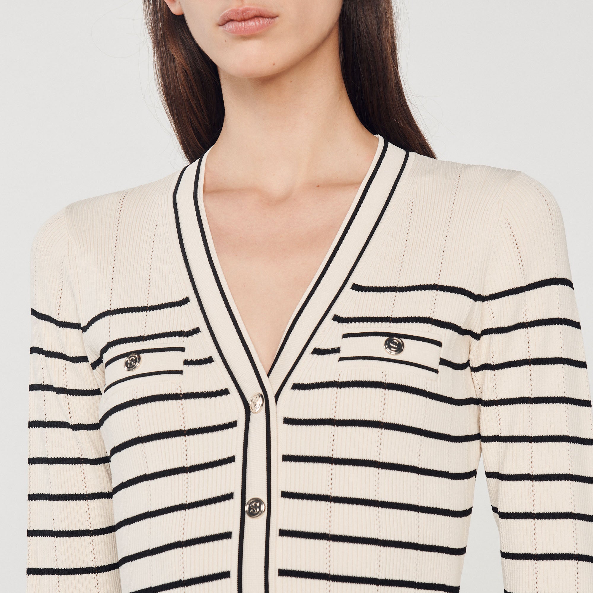 Robe longue marinière Sandro seconde main