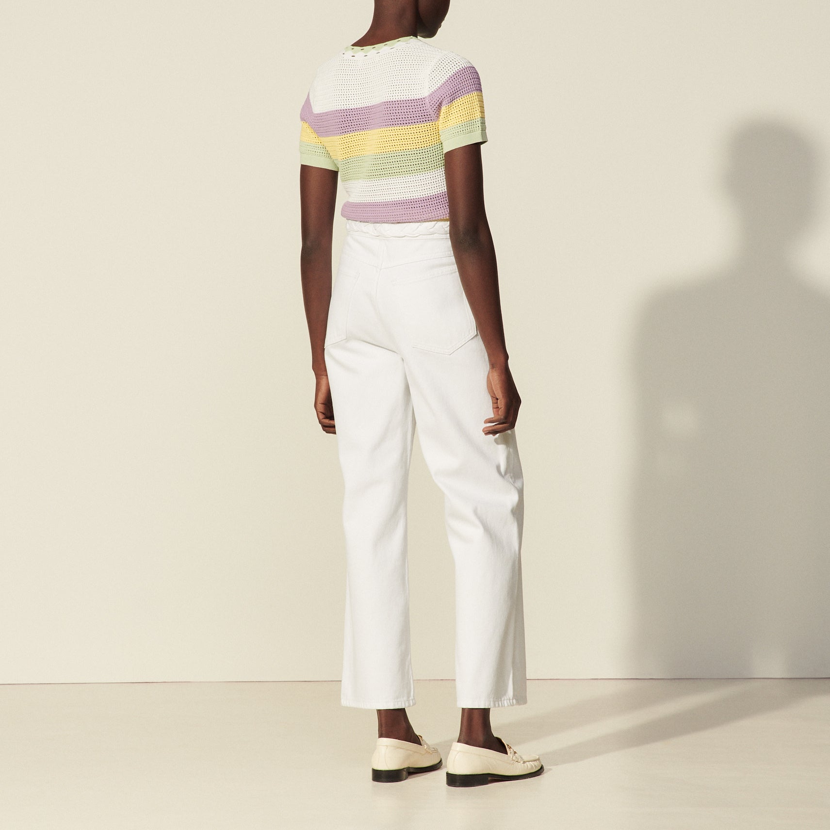 Jean à ceinture tressée Sandro seconde main