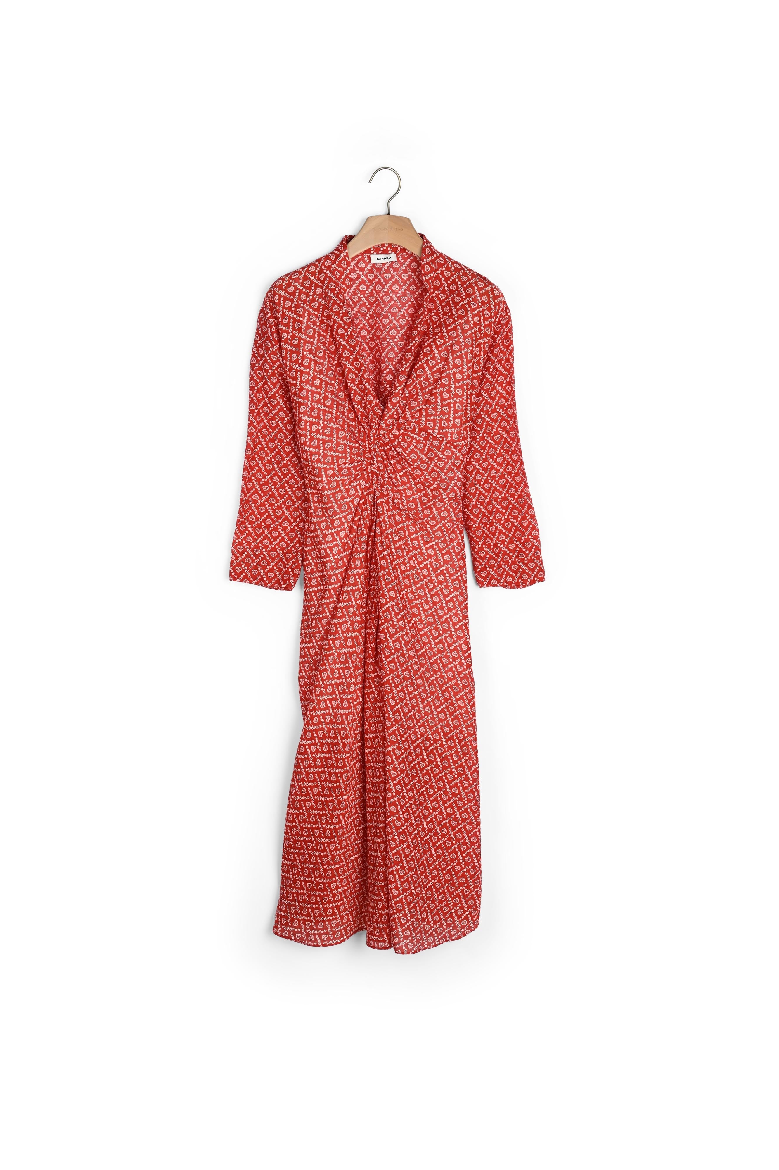 Robe longue imprimée Sandro seconde main