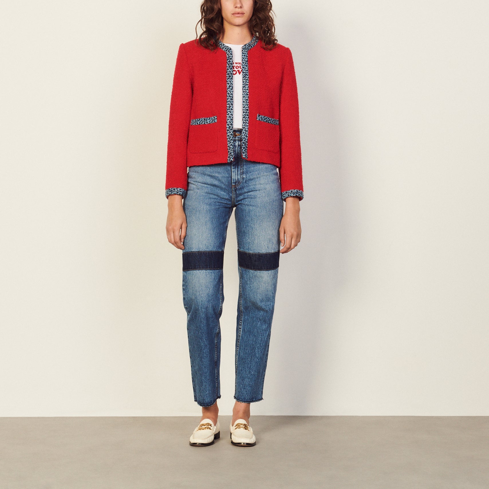 Veste Rouge Sandro seconde main