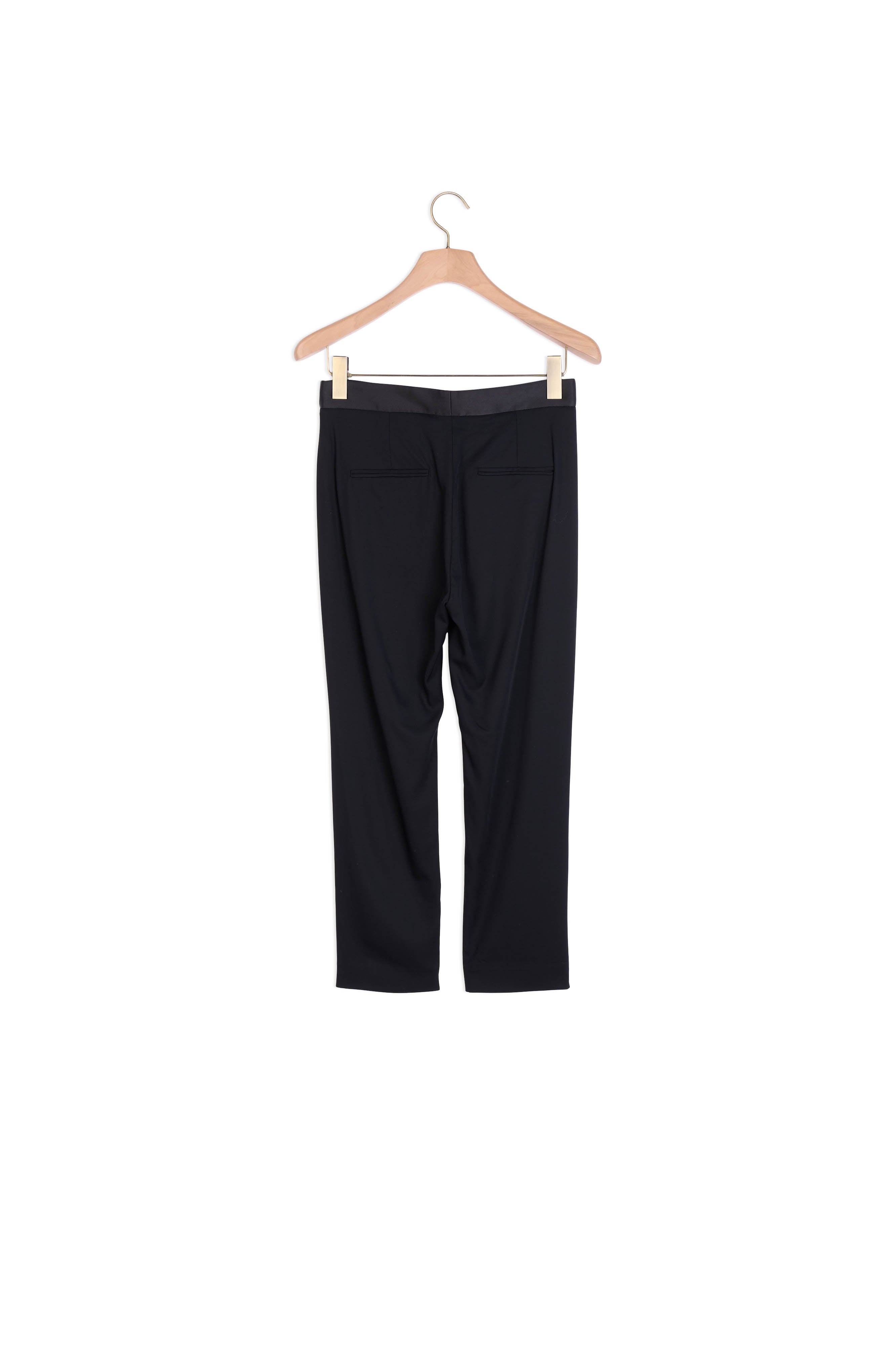 Pantalon avec empiècement de satin Sandro seconde main