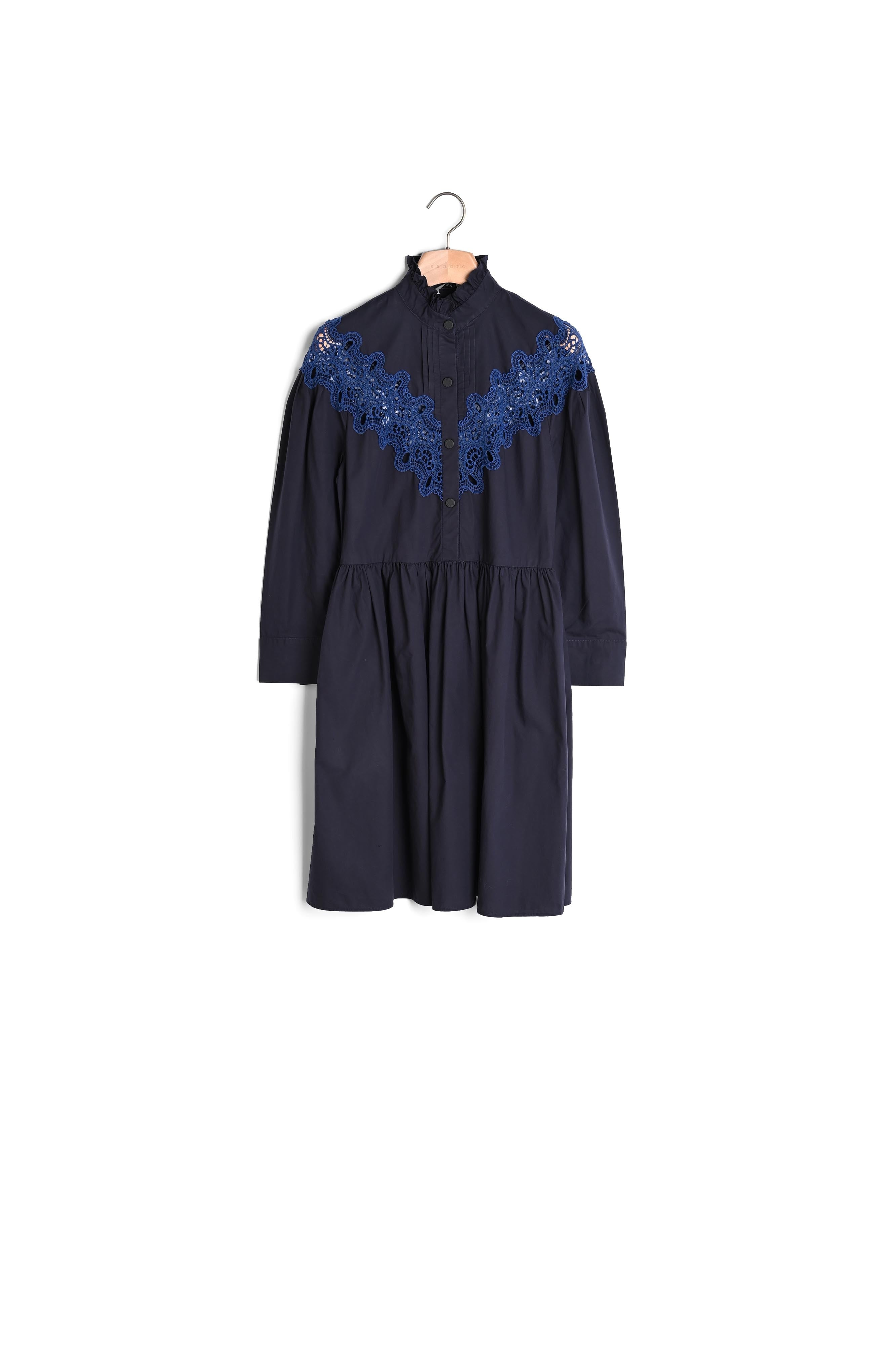 Robe courte avec insert de dentelle Sandro seconde main