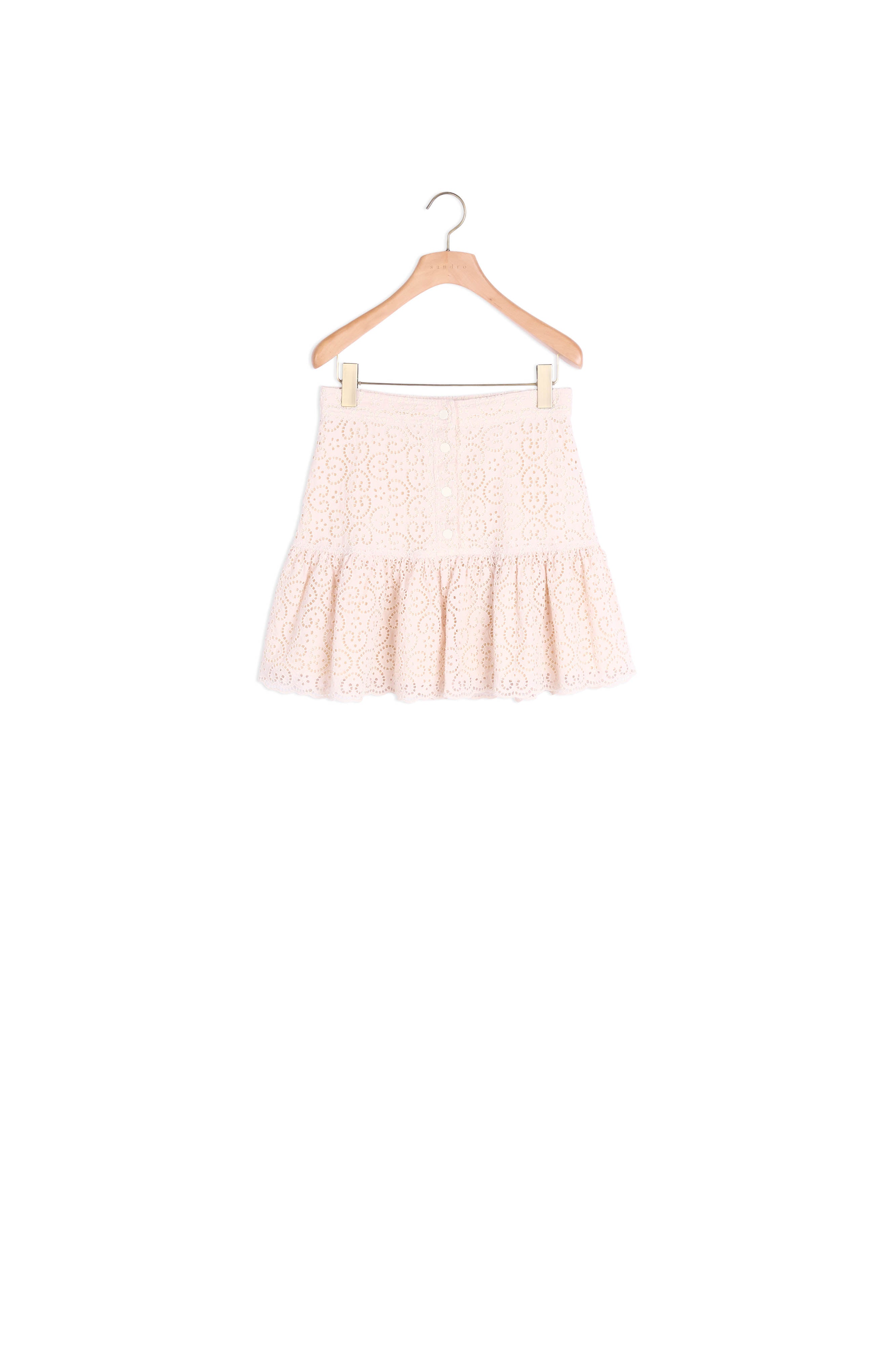 Jupe en broderie anglaise Sandro seconde main