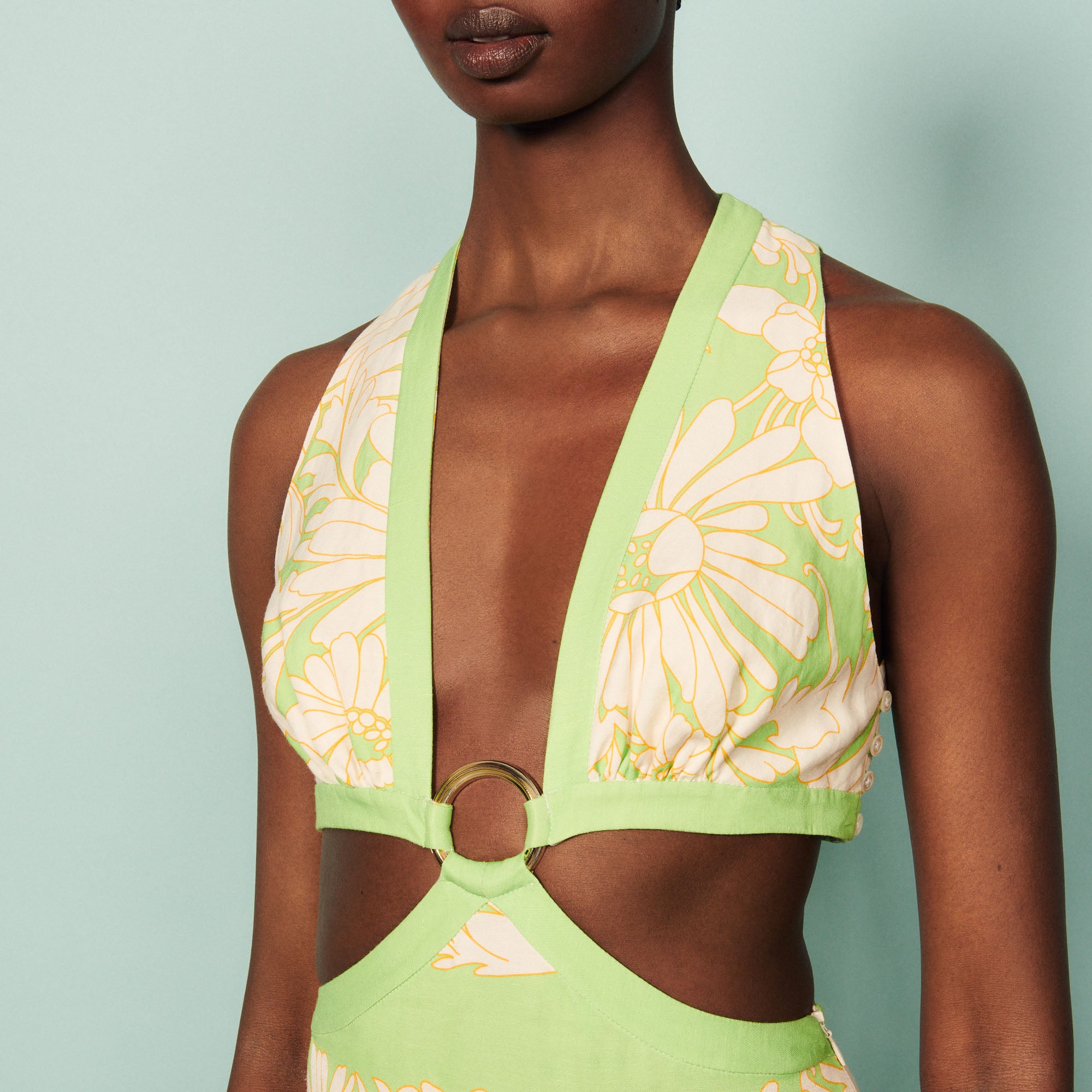 Robe longue à découpes Sandro seconde main