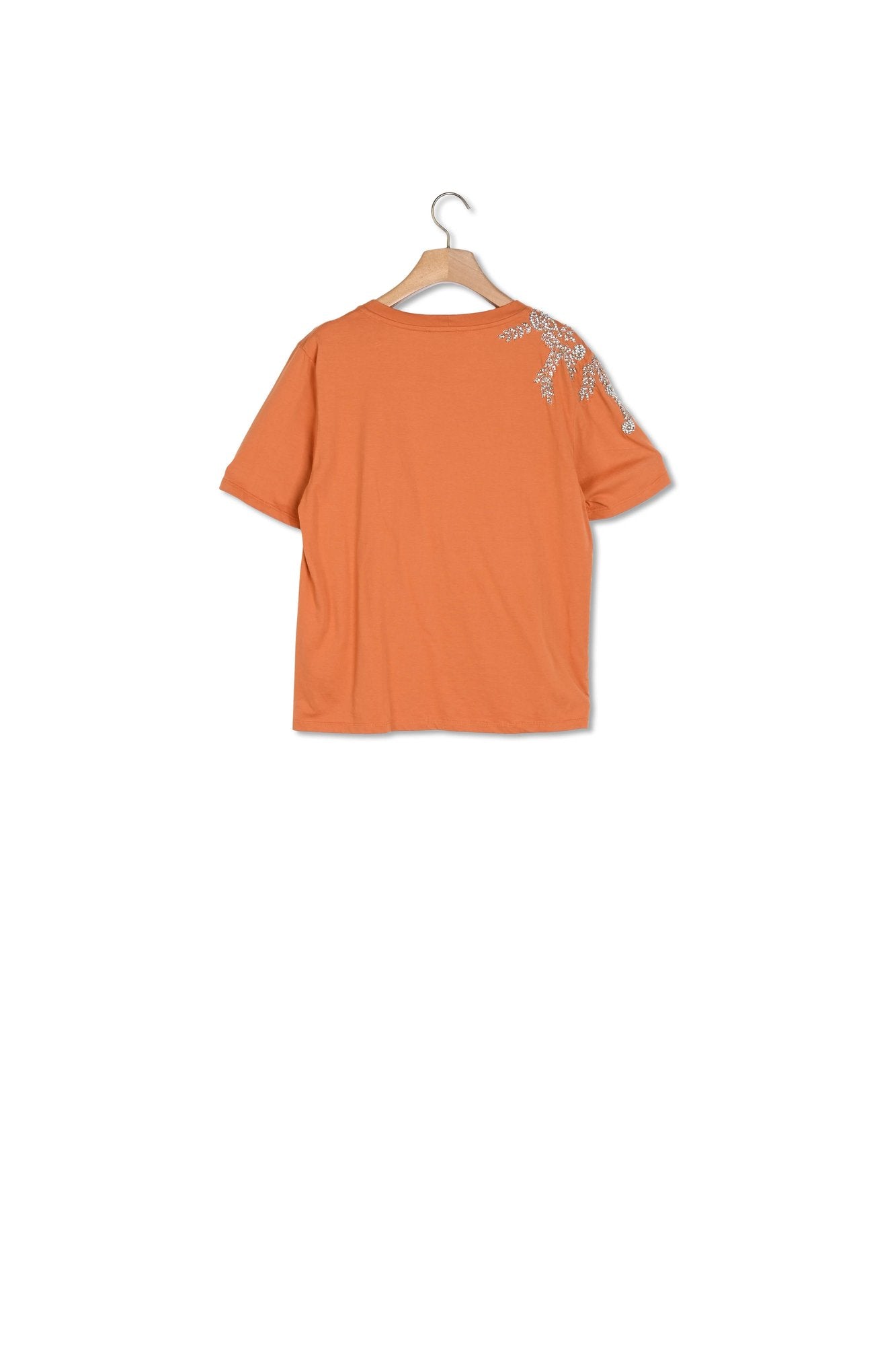 T-shirt orné de broderies et strass Sandro seconde main