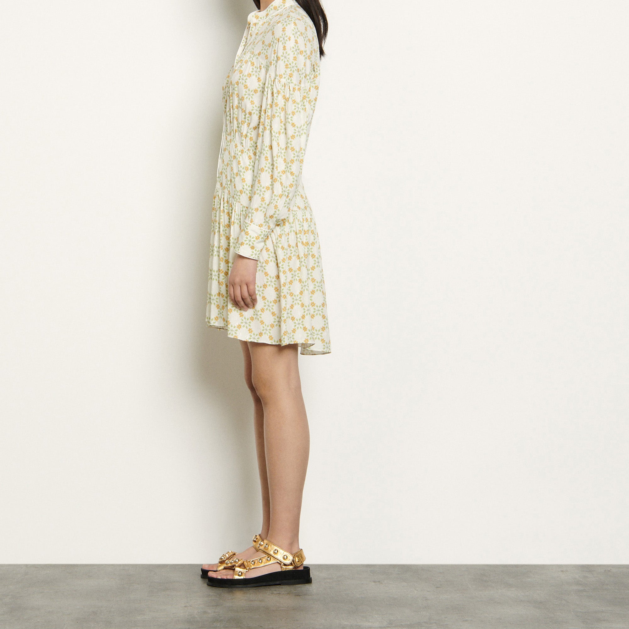 Robe courte en jacquard imprimé Sandro seconde main