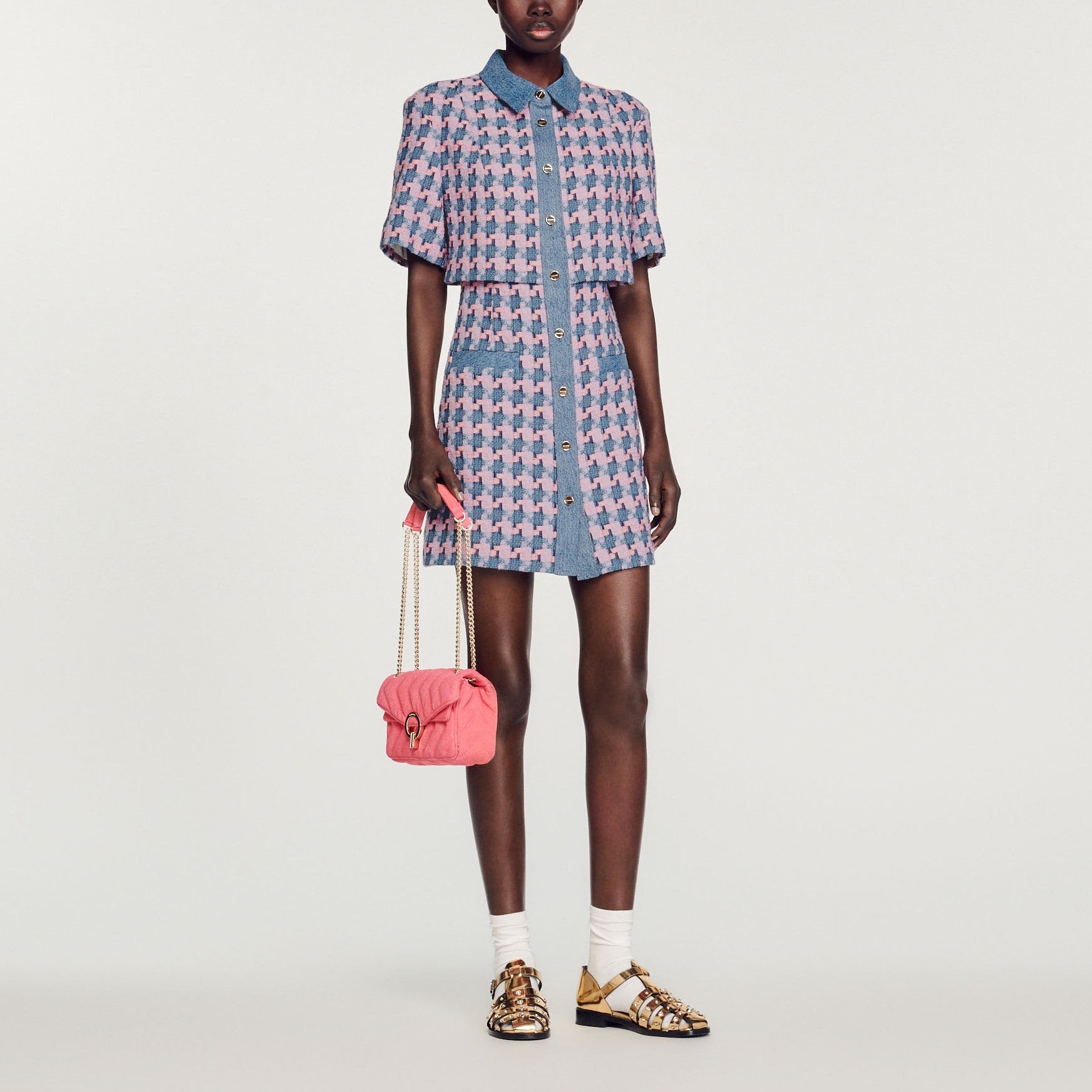 Robe en tweed Sandro seconde main